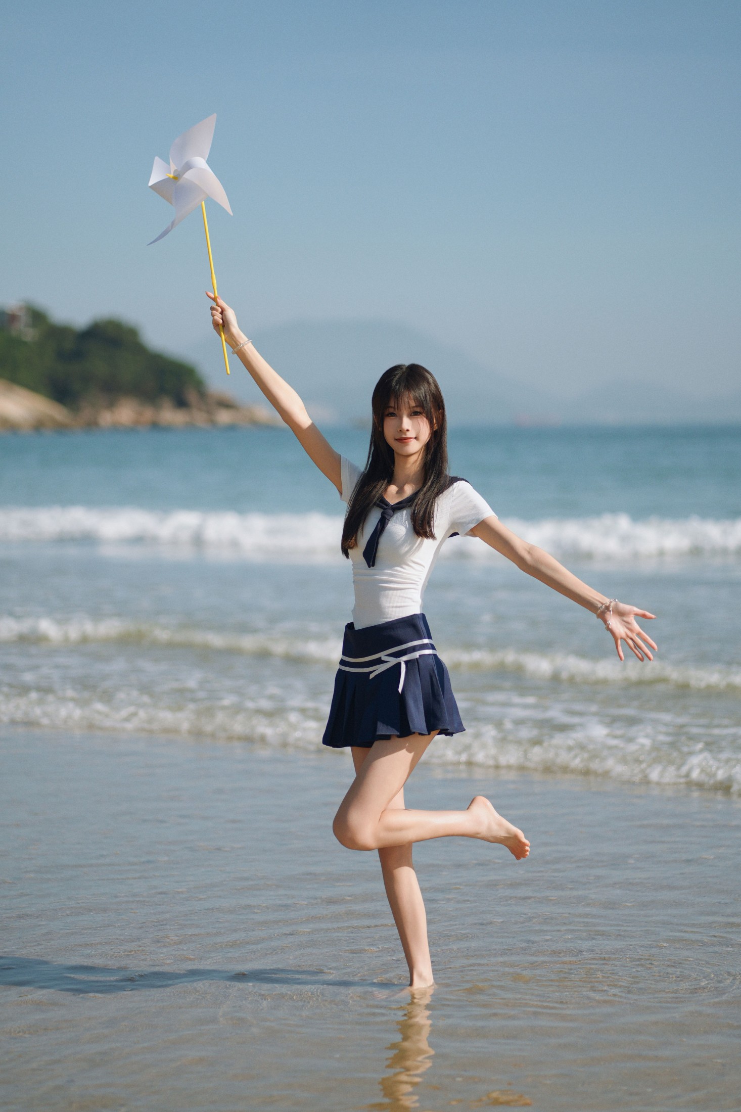 小了个飞象 – 《海边JK少女》[23P]