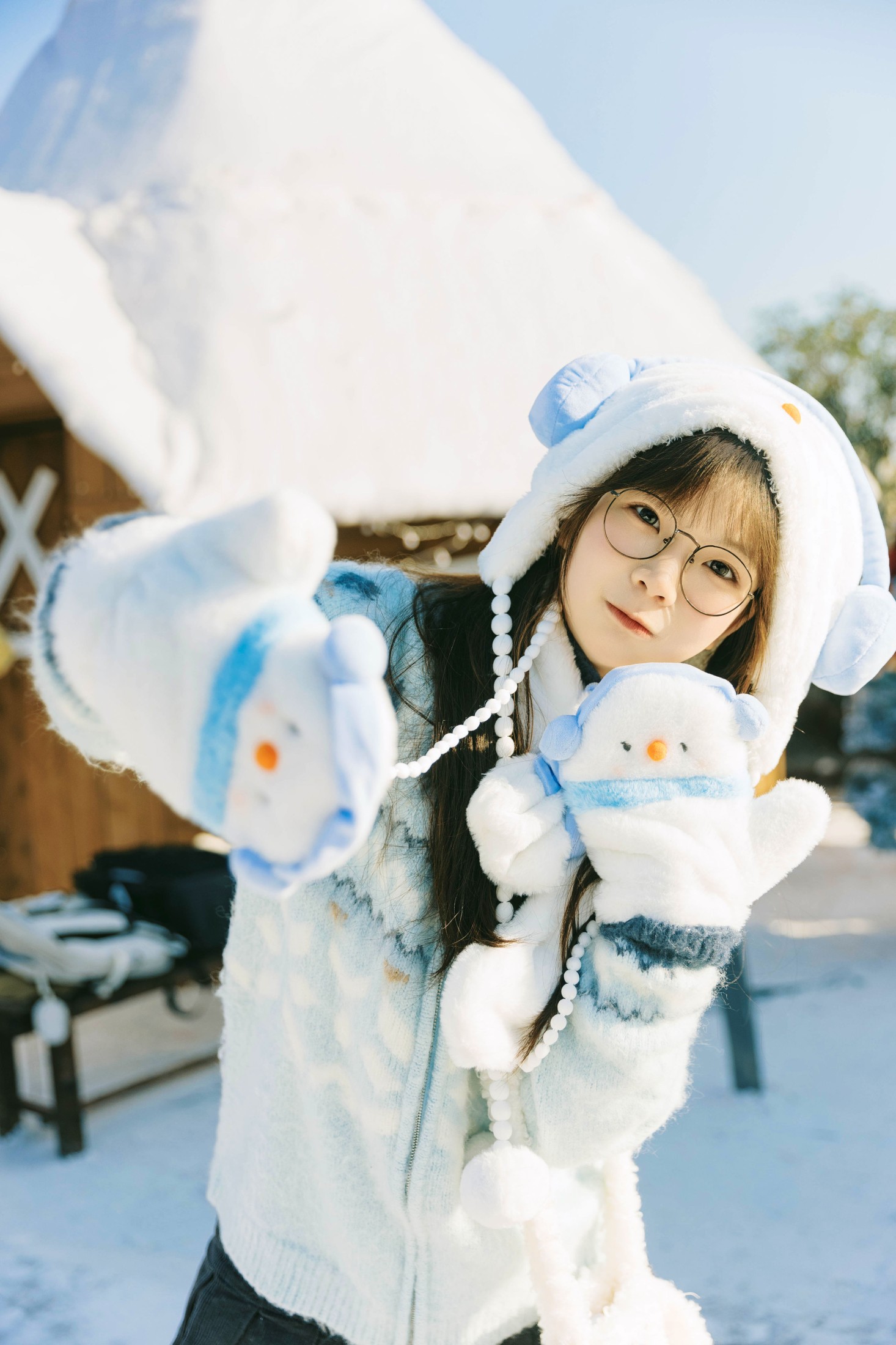 一颗小橙子哎 – 《雪景氛围感》[21P]