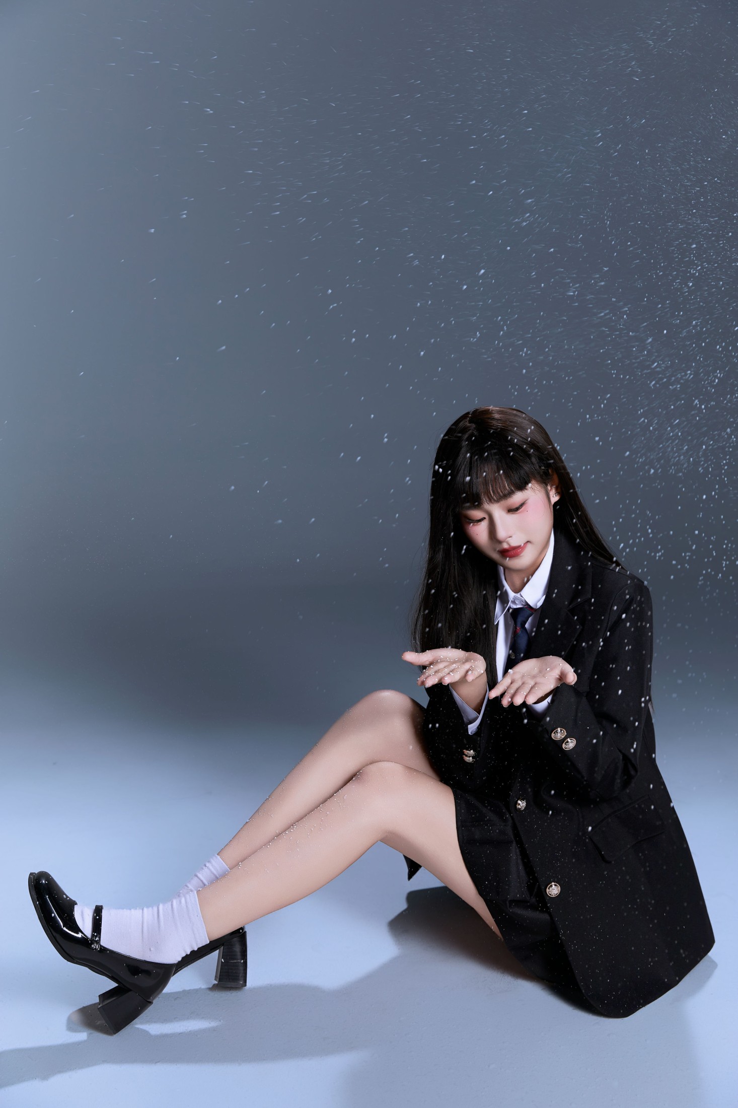 啊丹 – 《韩系雪景jk写真》[22P]