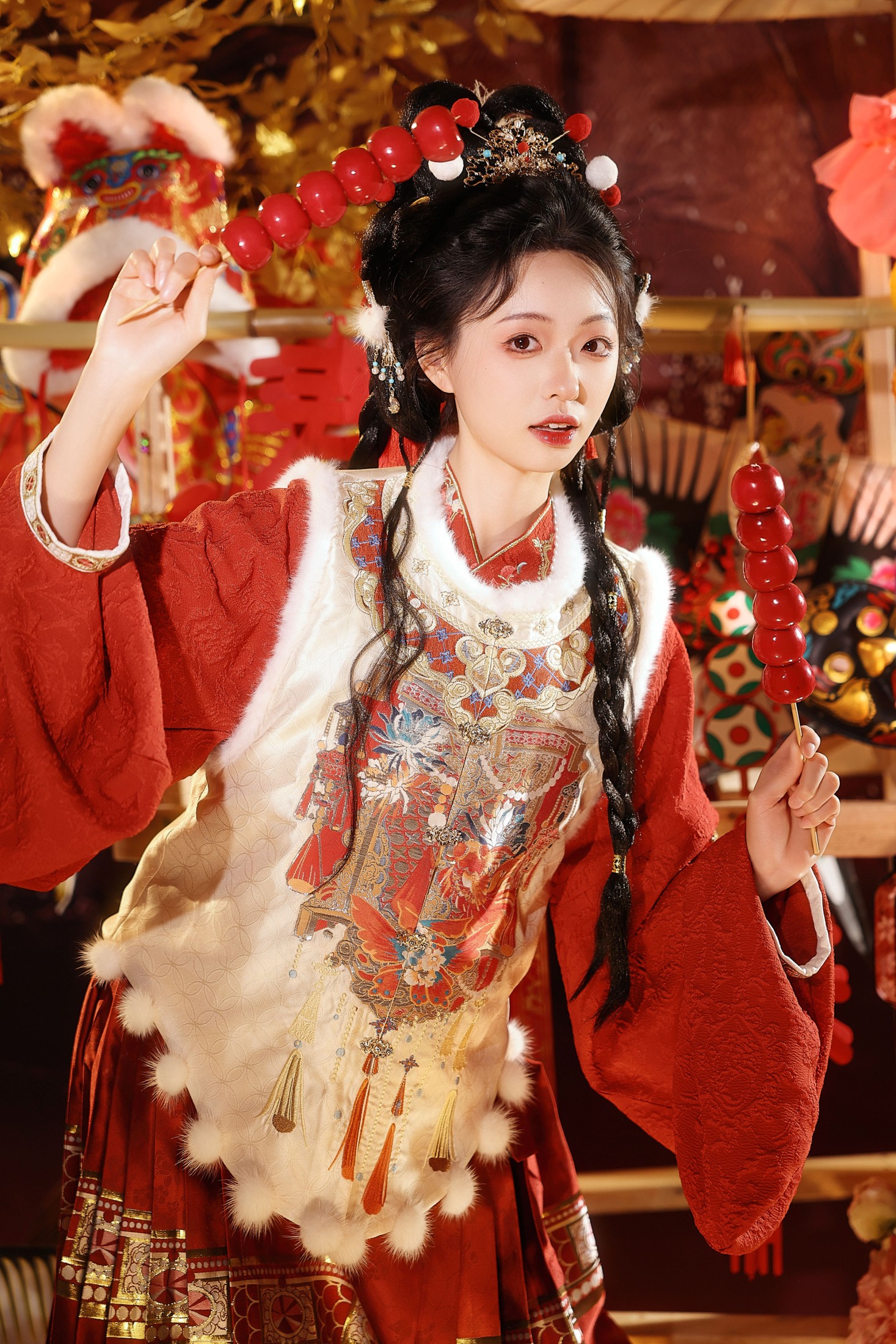 小羊爱干饭 – 《巳巳吉祥》[22P]