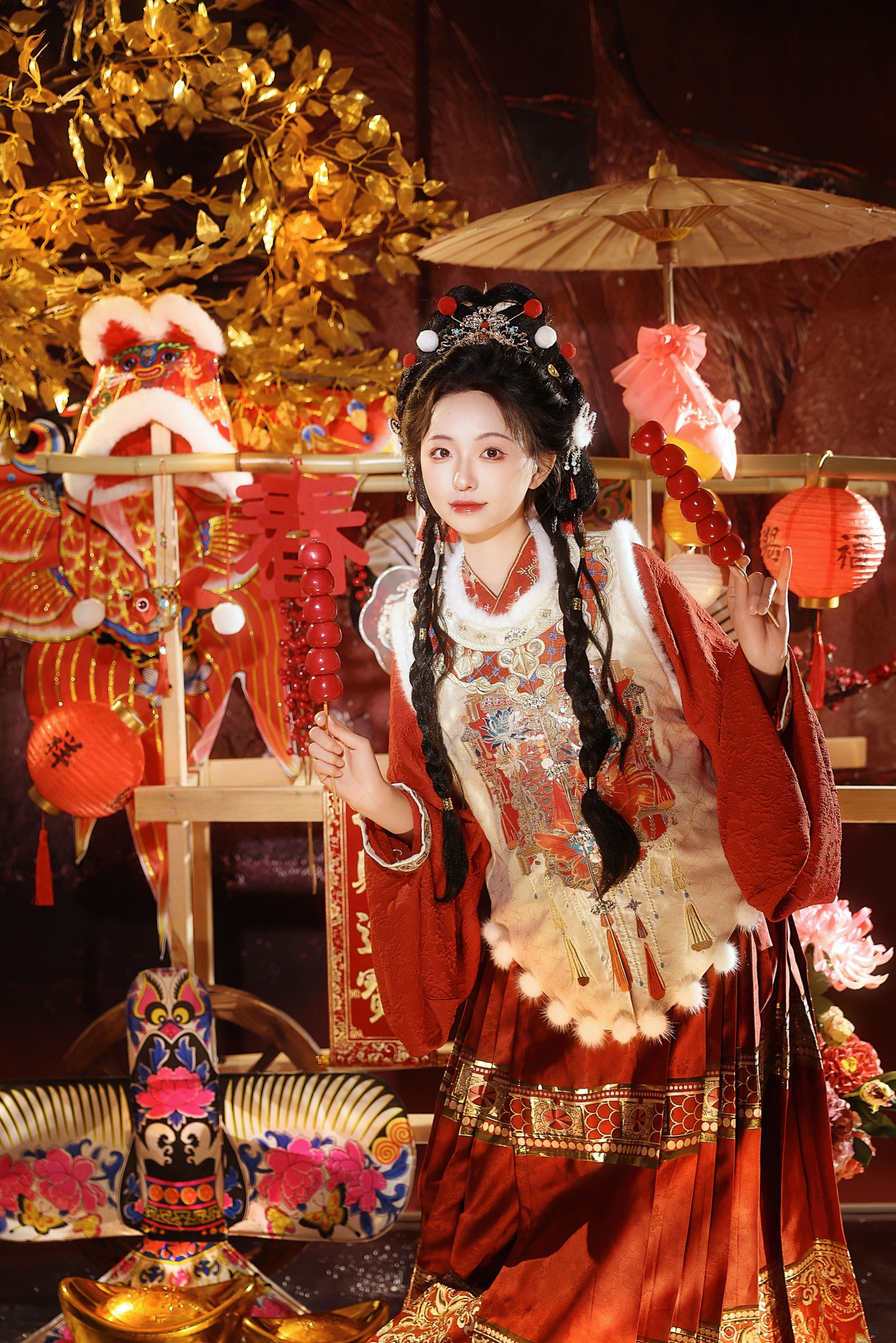 小羊爱干饭 – 《巳巳吉祥》[22P]