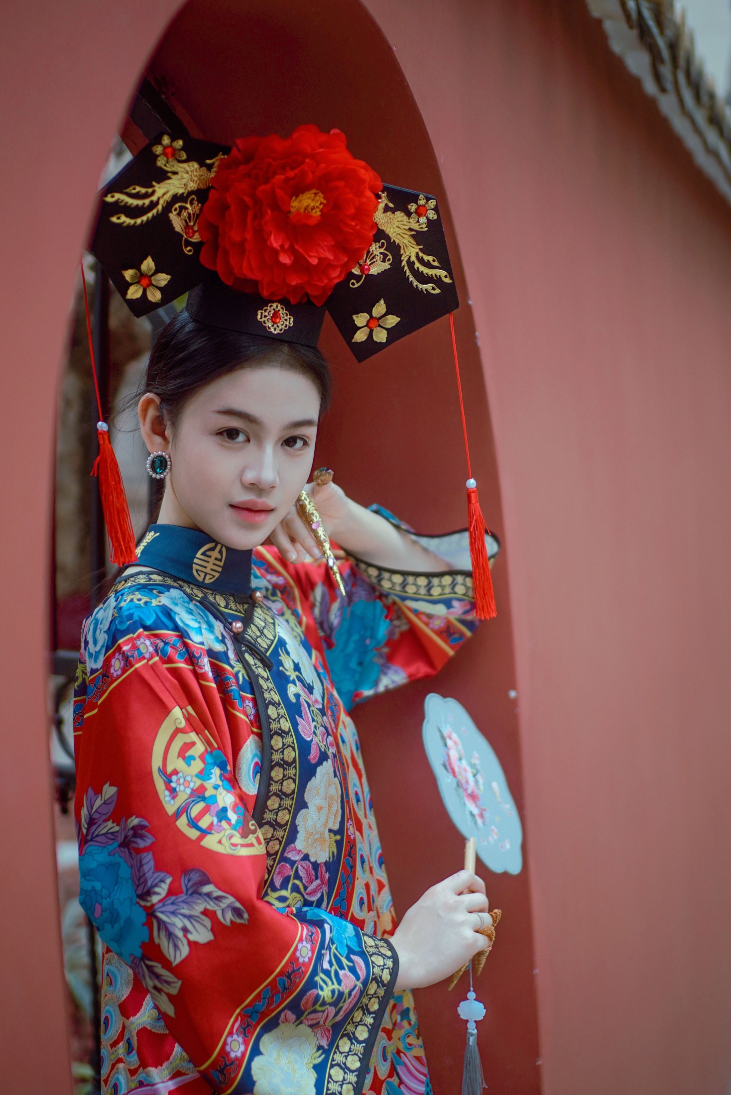 曼丽 – 《穿越清宫，红墙下的高挑格格》[46P]