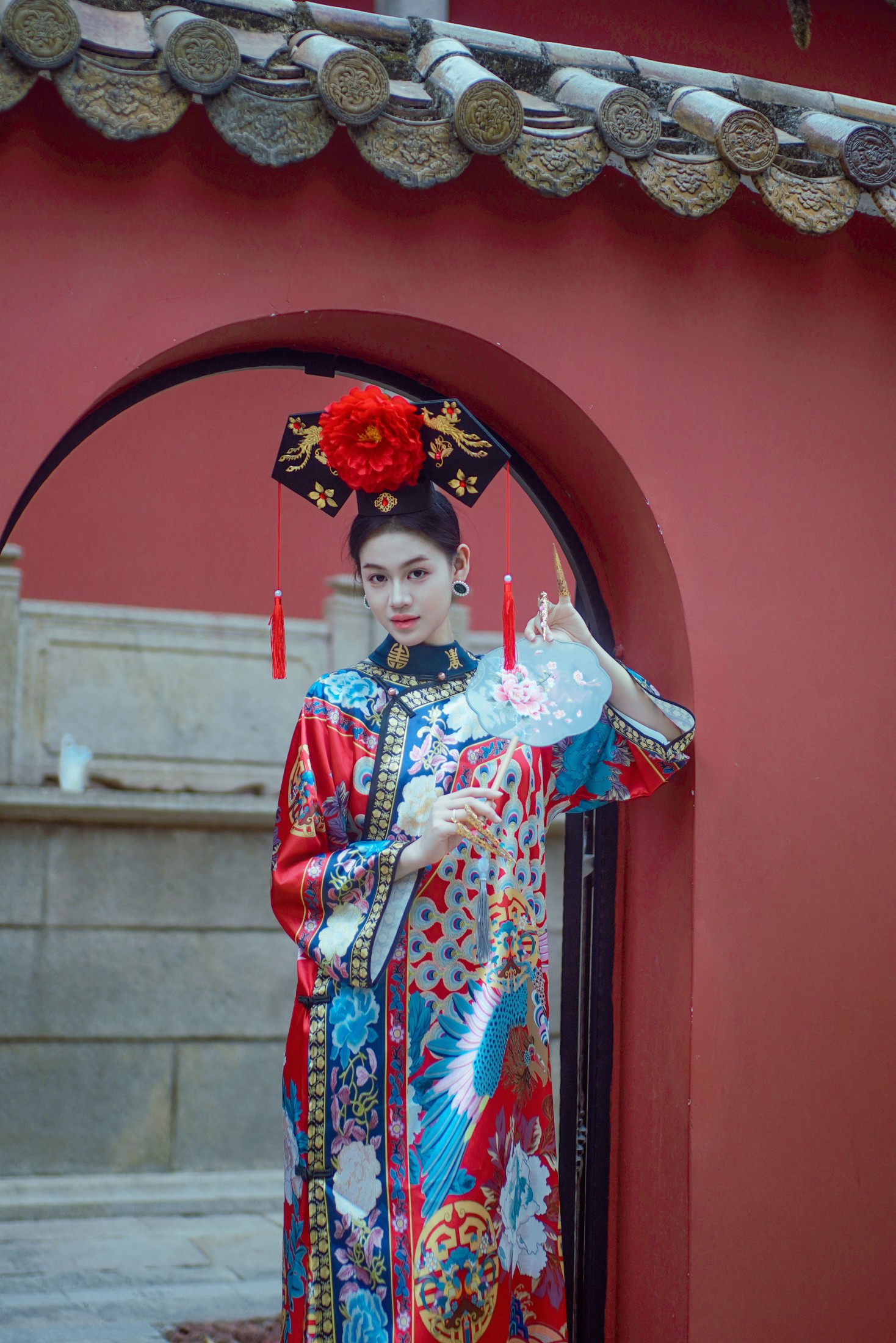 曼丽 – 《穿越清宫，红墙下的高挑格格》[46P]