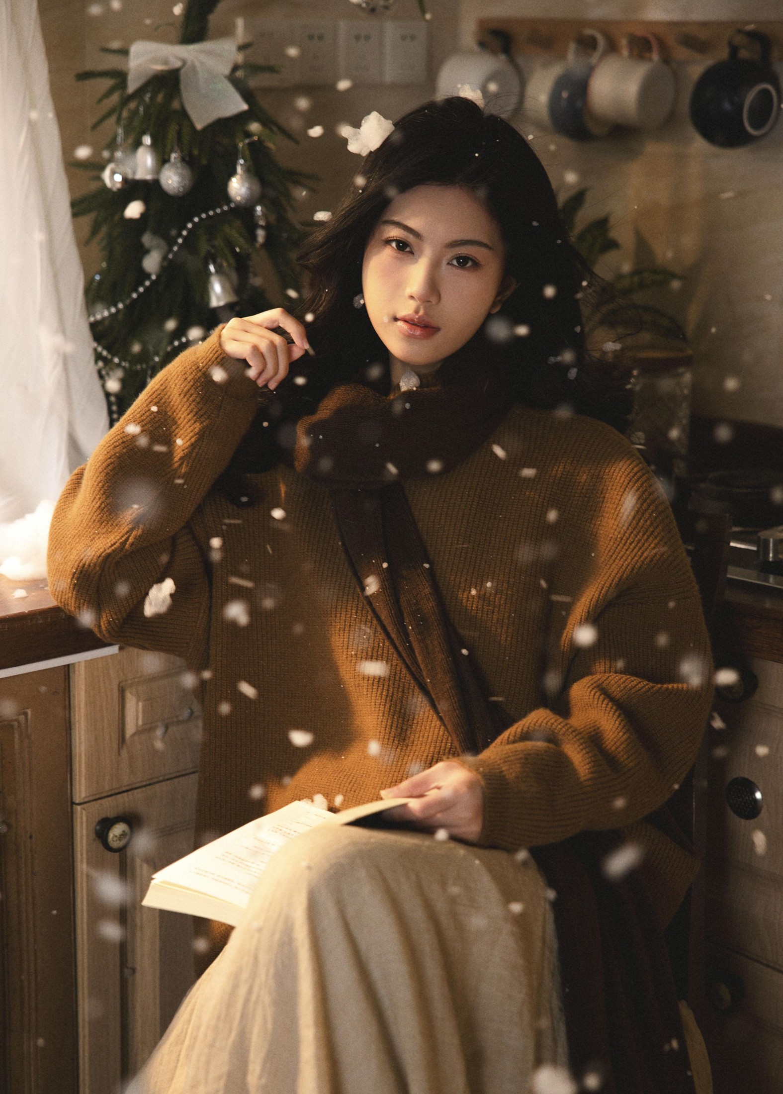 单单 – 《深秋厨房的文艺少女》[13P]