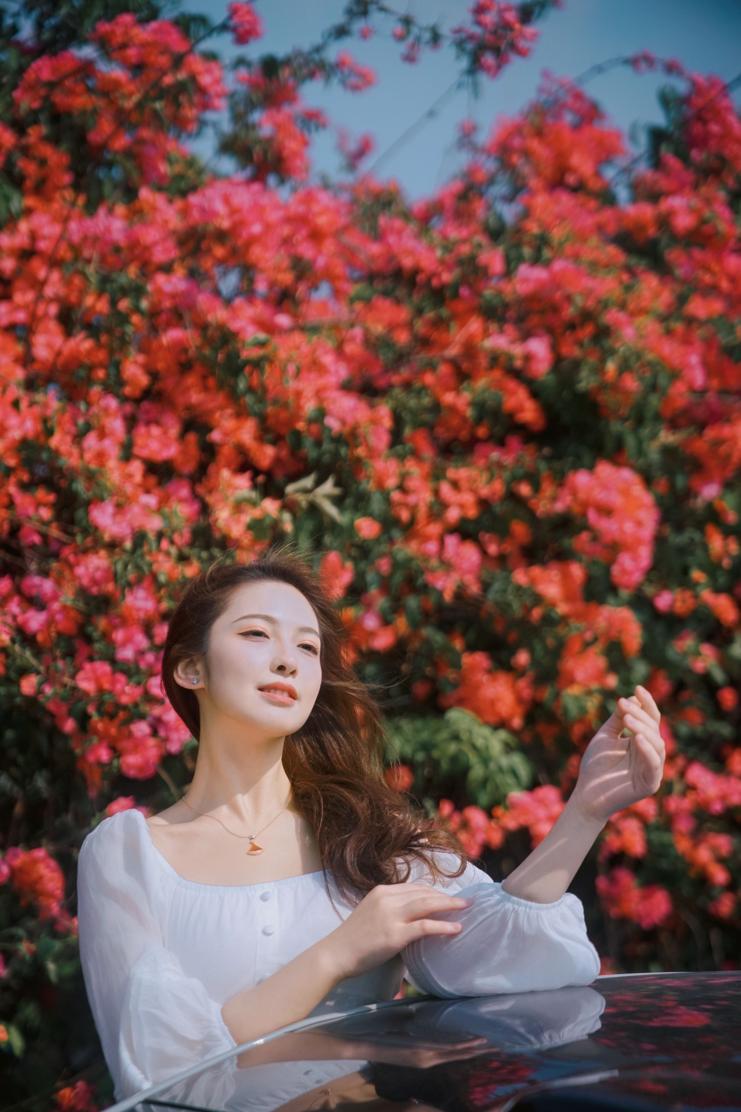 颖儿YY – 《三角梅瀑，藏住少女温柔》[46P]