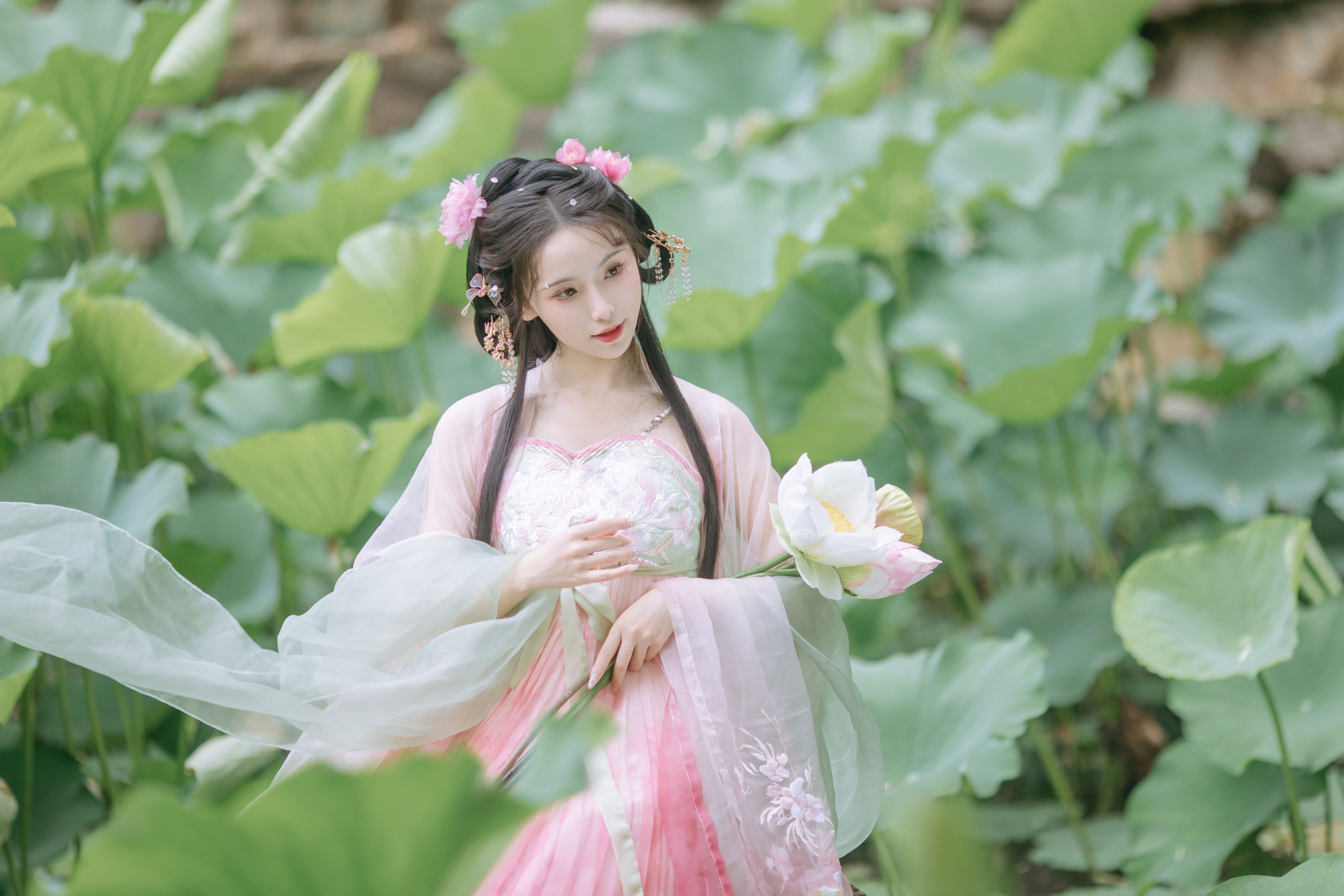 一小枝枝枝枝 – 《荷香袅袅》[18P]