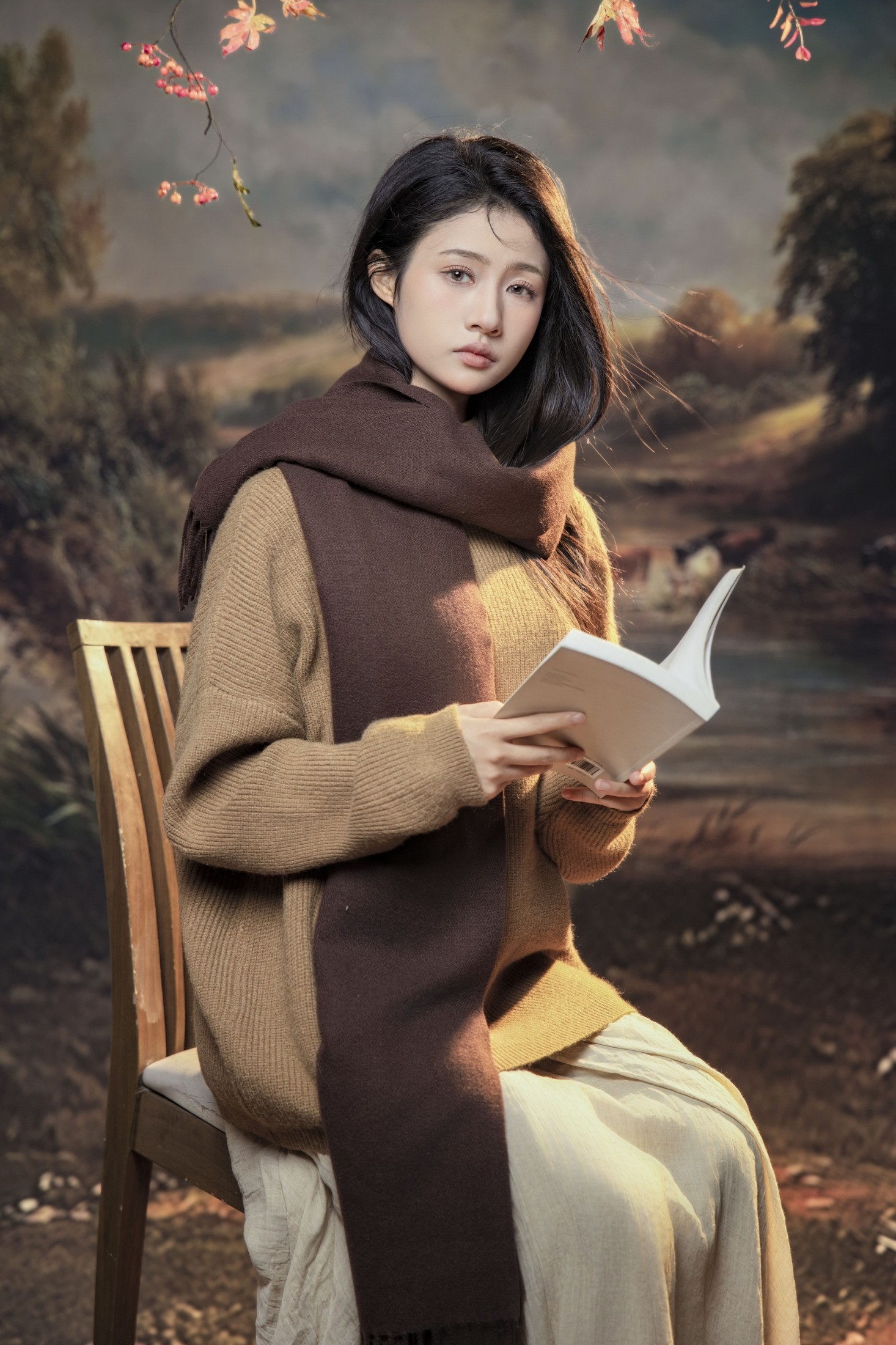 欣欣 – 《深秋的文艺少女》[13P]