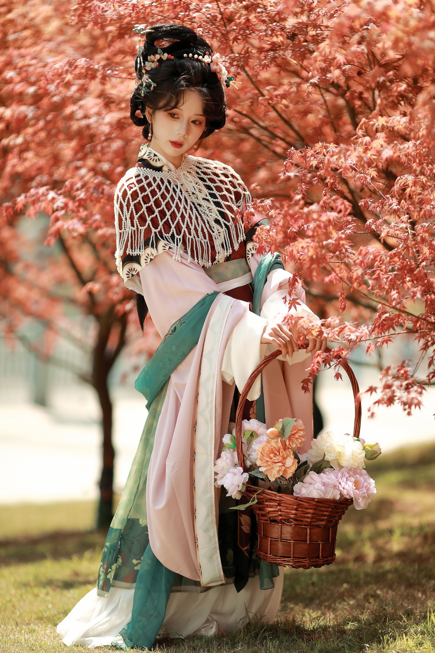 是三七呀 – 《枫叶仕女图》[15P] 插图4