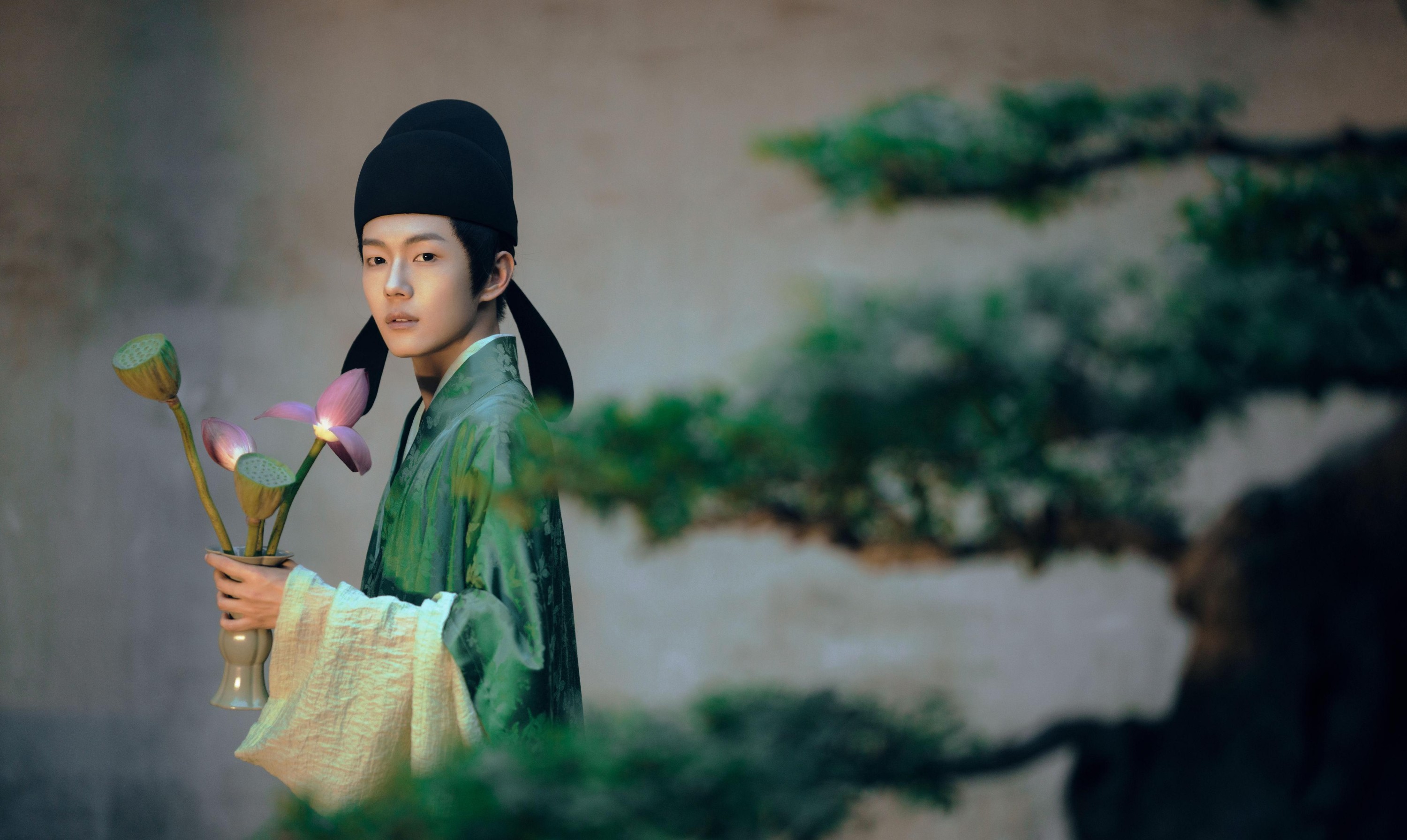 惊竹娇 – 《与谁同坐？明月清风我》[16P]