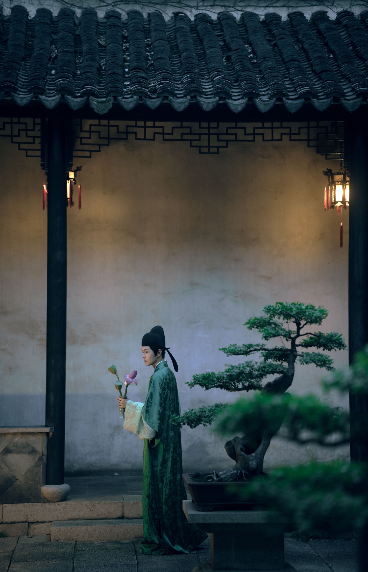 惊竹娇 – 《与谁同坐？明月清风我》[16P]