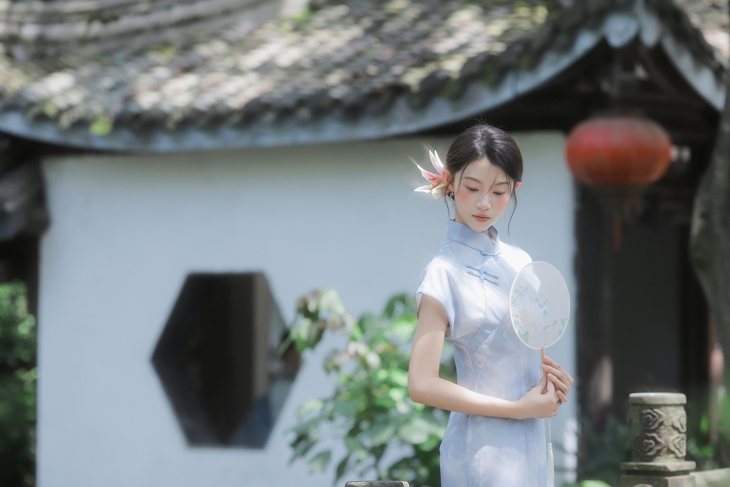 铜萱柒 – 《她是一朵清丽的百合花》[37P]