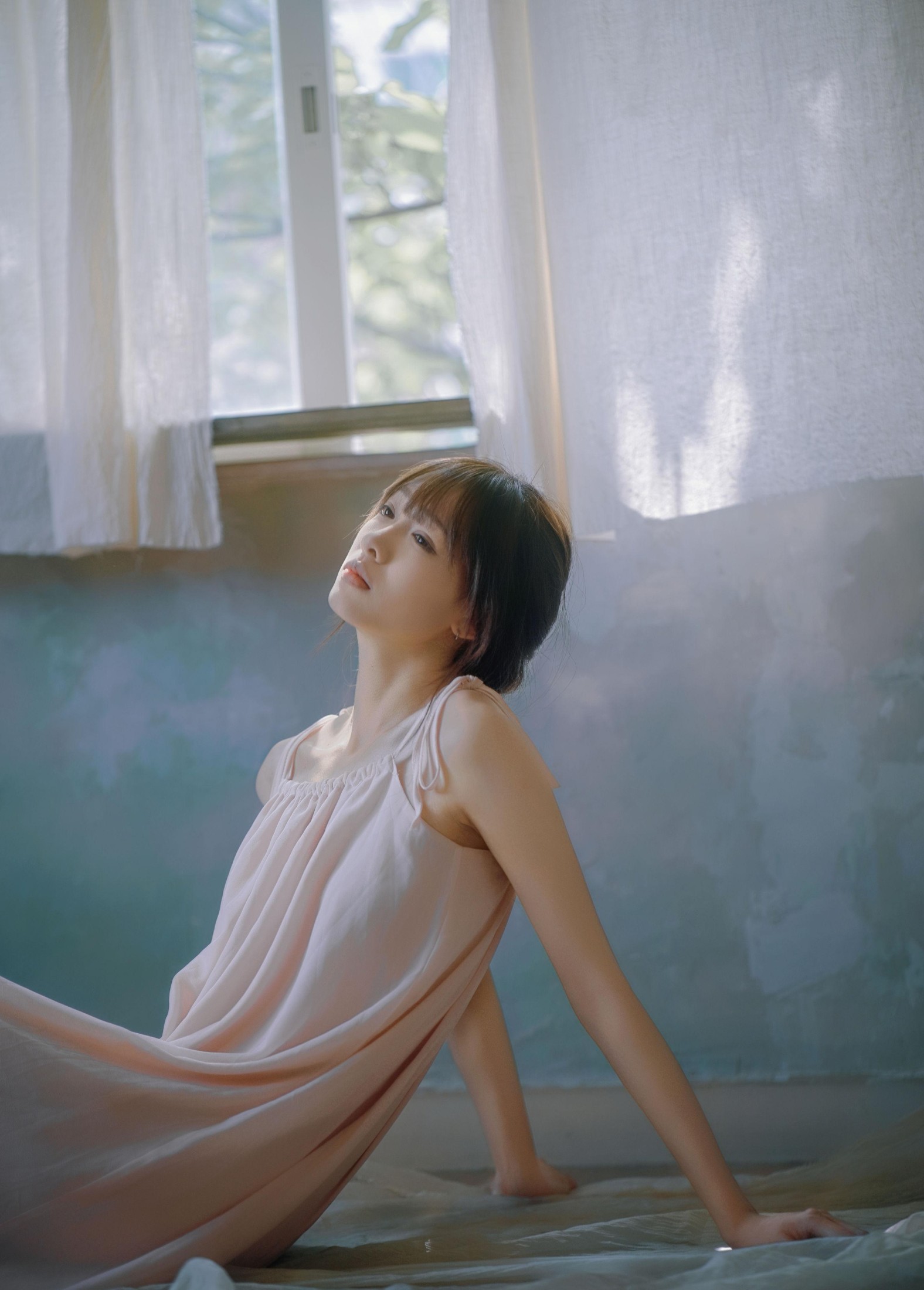 看不清小桂 – 《粉裙少女，海韵柔光》[41P]