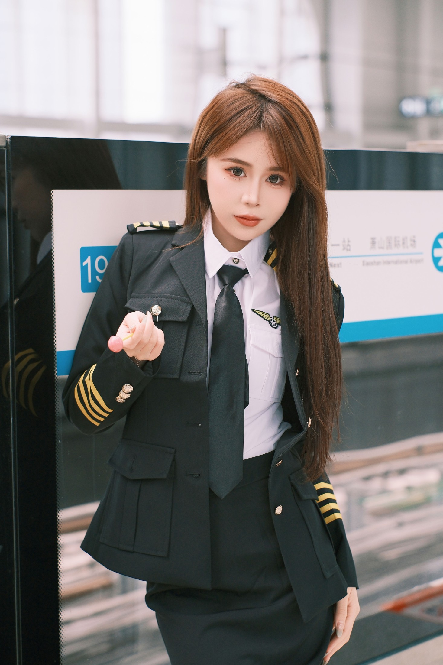 泡芙小方 – 《地铁站随拍》[20P] 插图5