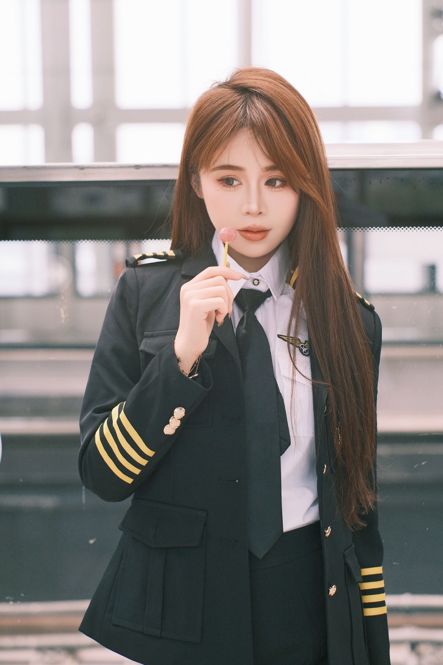 泡芙小方 – 《地铁站随拍》[20P] 插图3