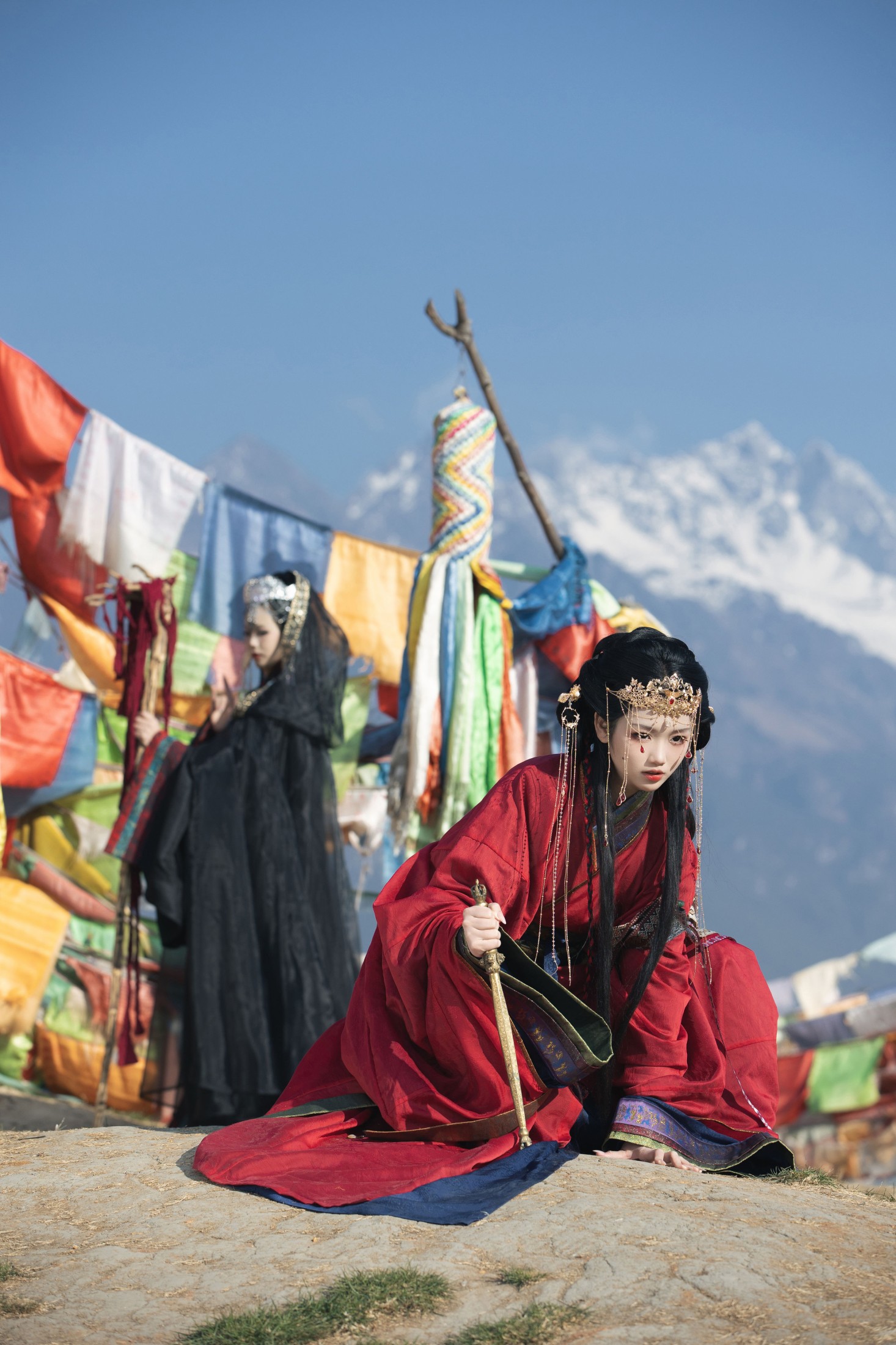 晚晚 晚江亭 – 《双生萨满》[34P]