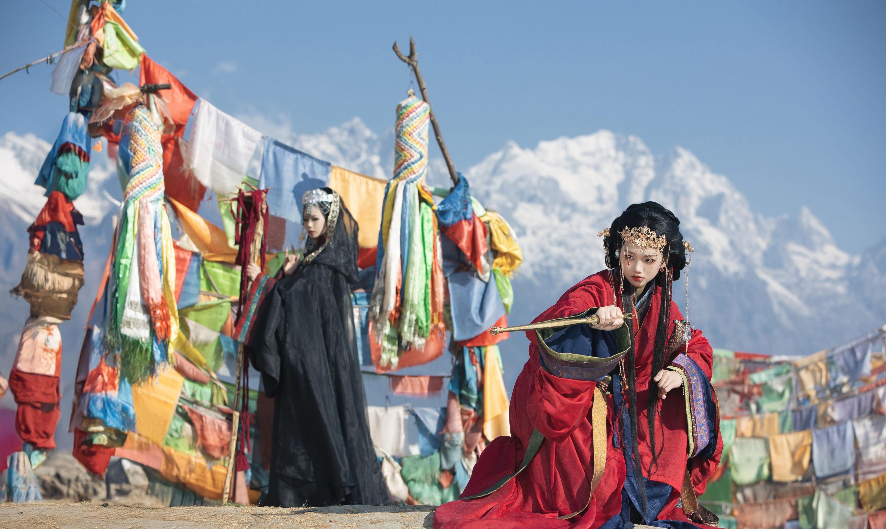 晚晚 晚江亭 – 《双生萨满》[34P]