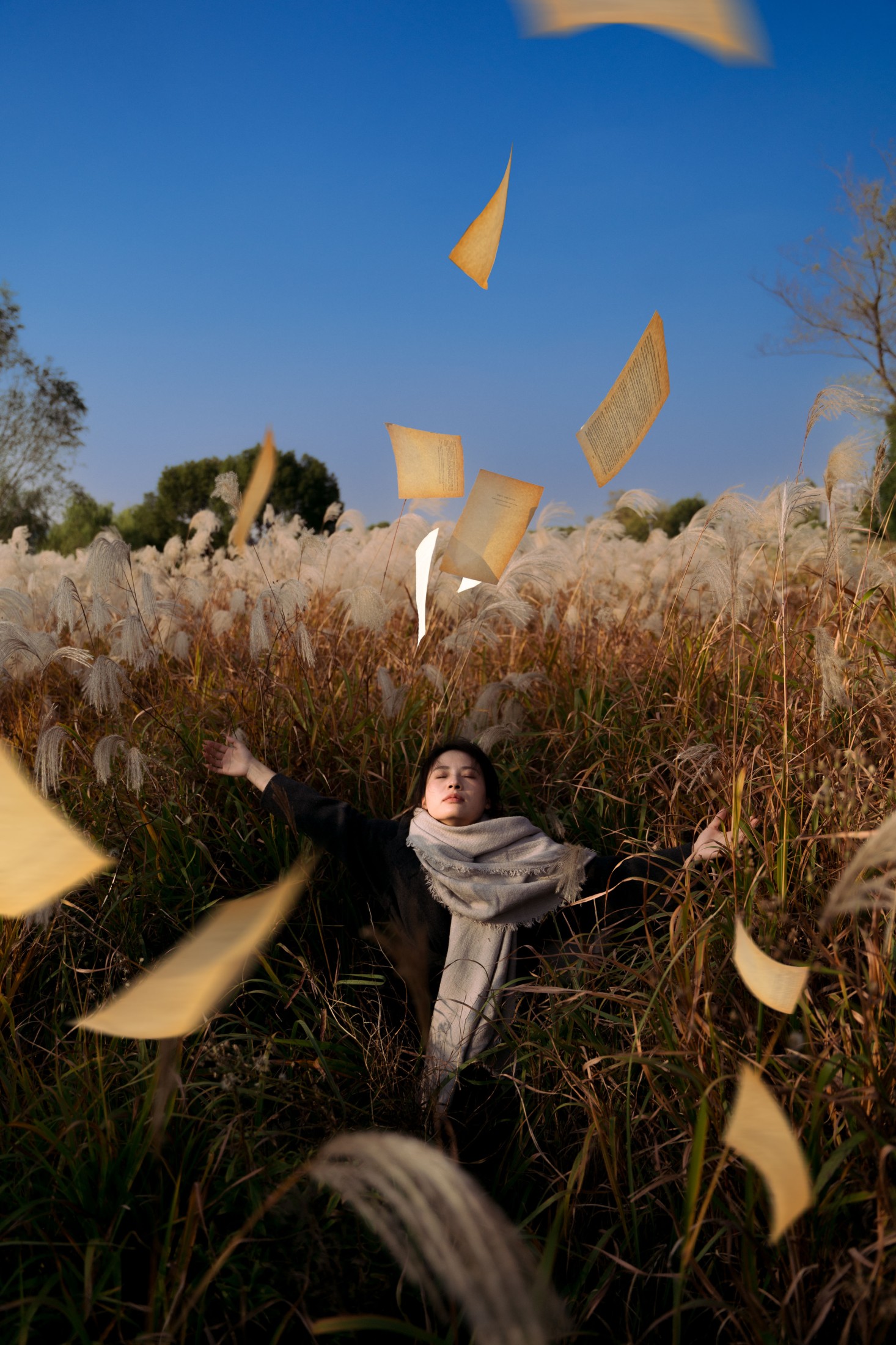 竹官 – 《秋日芦苇荡电影感写真》[13P]