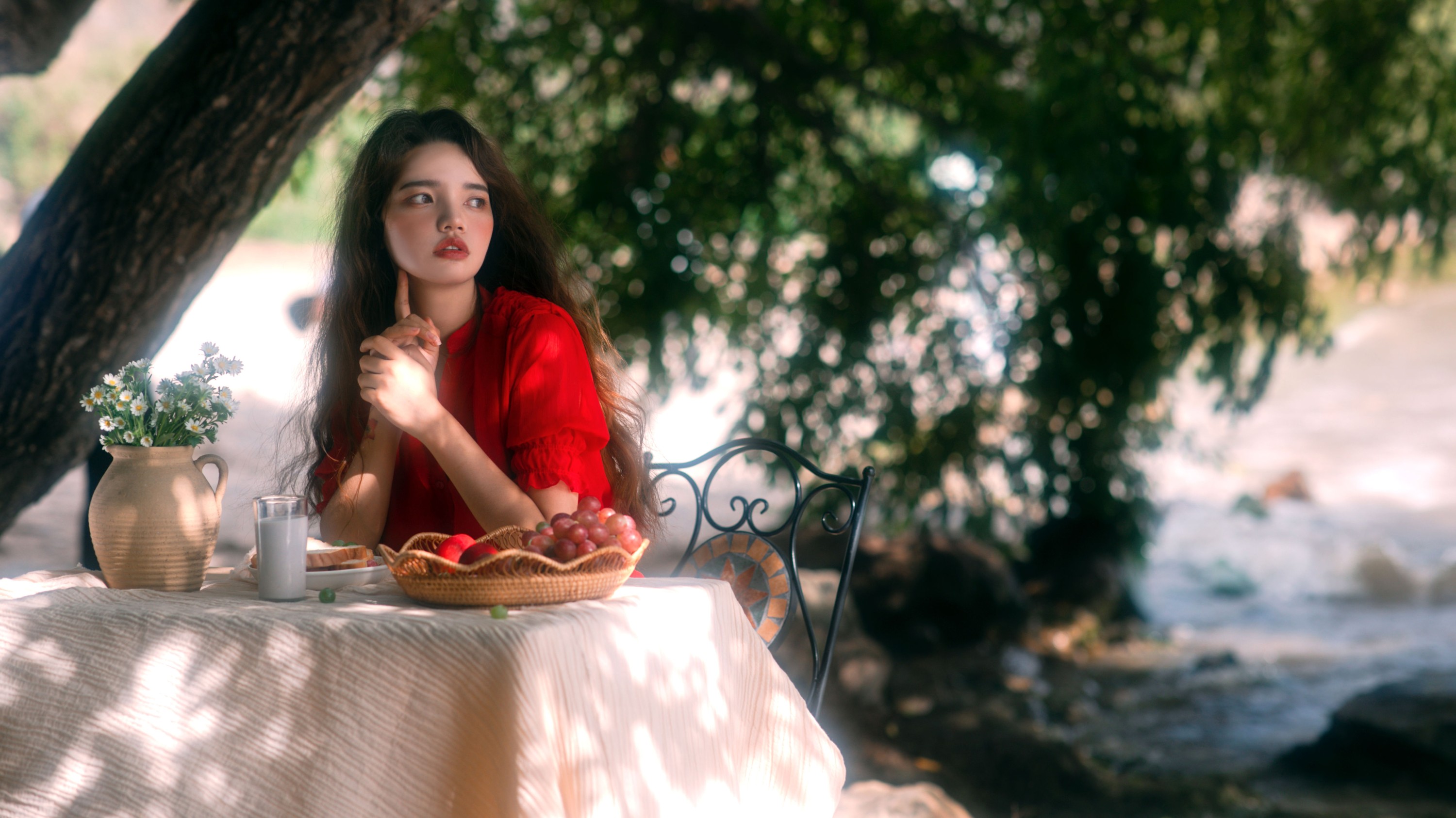 肉肉馅团子 – 《假日红裙》[17P]