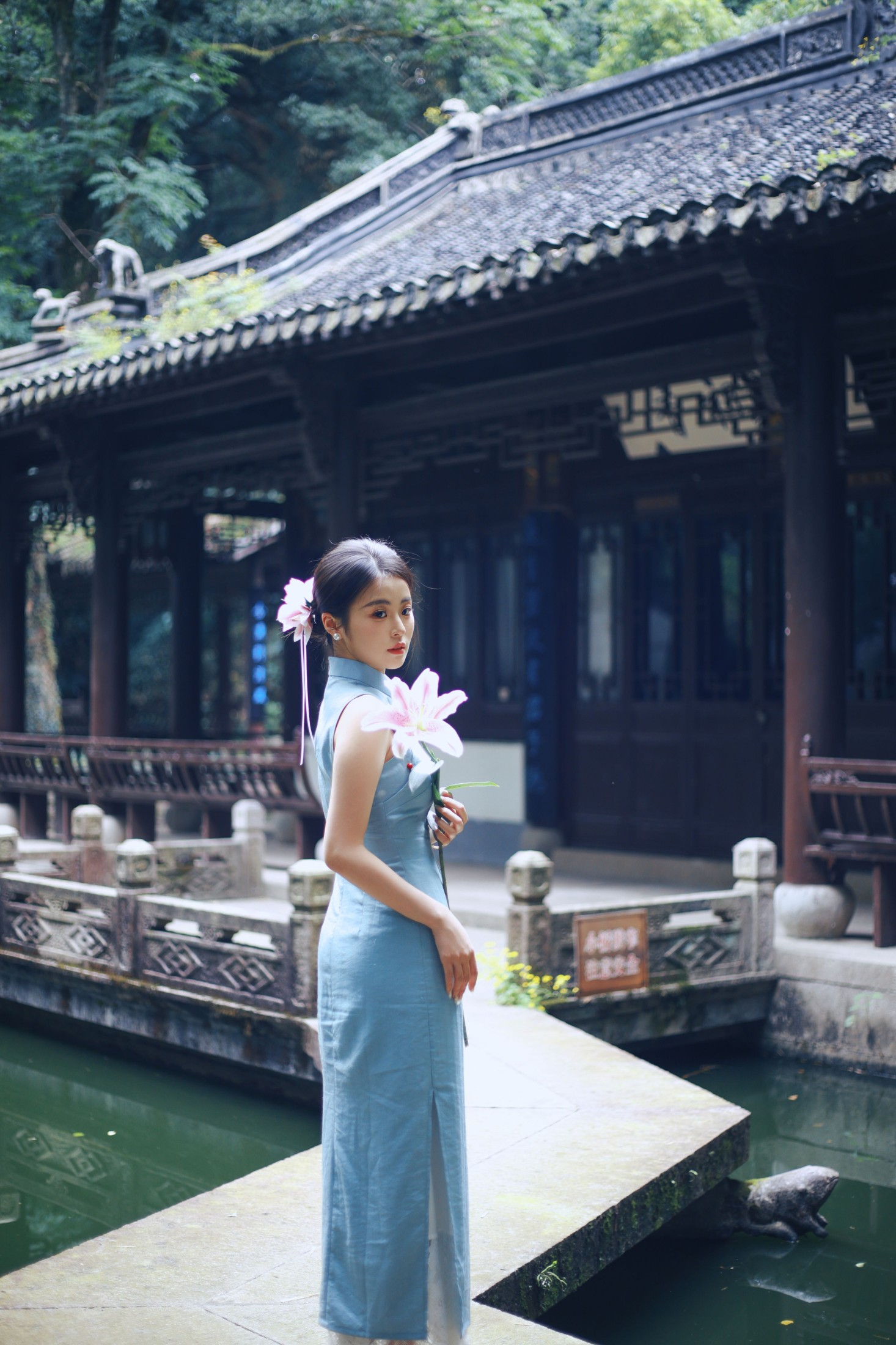 小蓝 – 《越王台旗袍新中式》[31P]