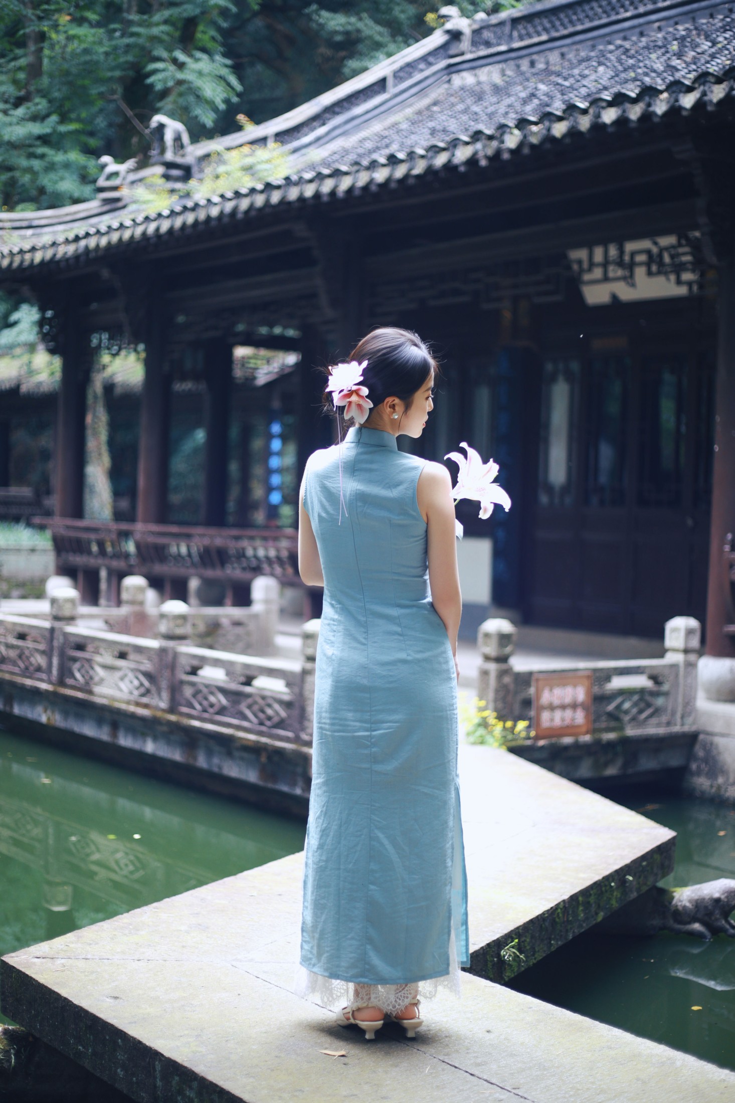 小蓝 – 《越王台旗袍新中式》[31P]