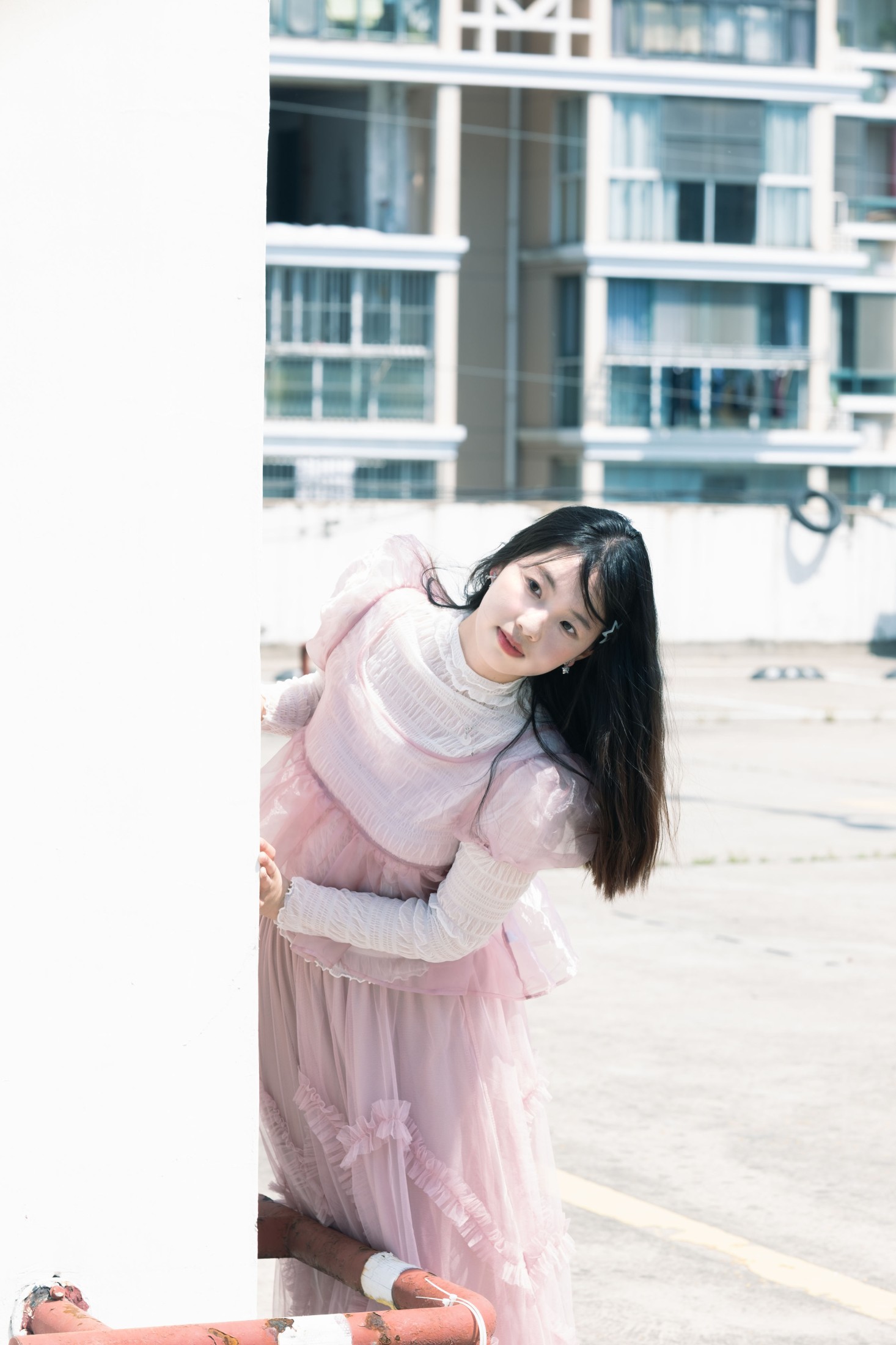 粉色少女 – 《天台邂逅 | 日系少女的梦幻诗篇》[21P] 插图5