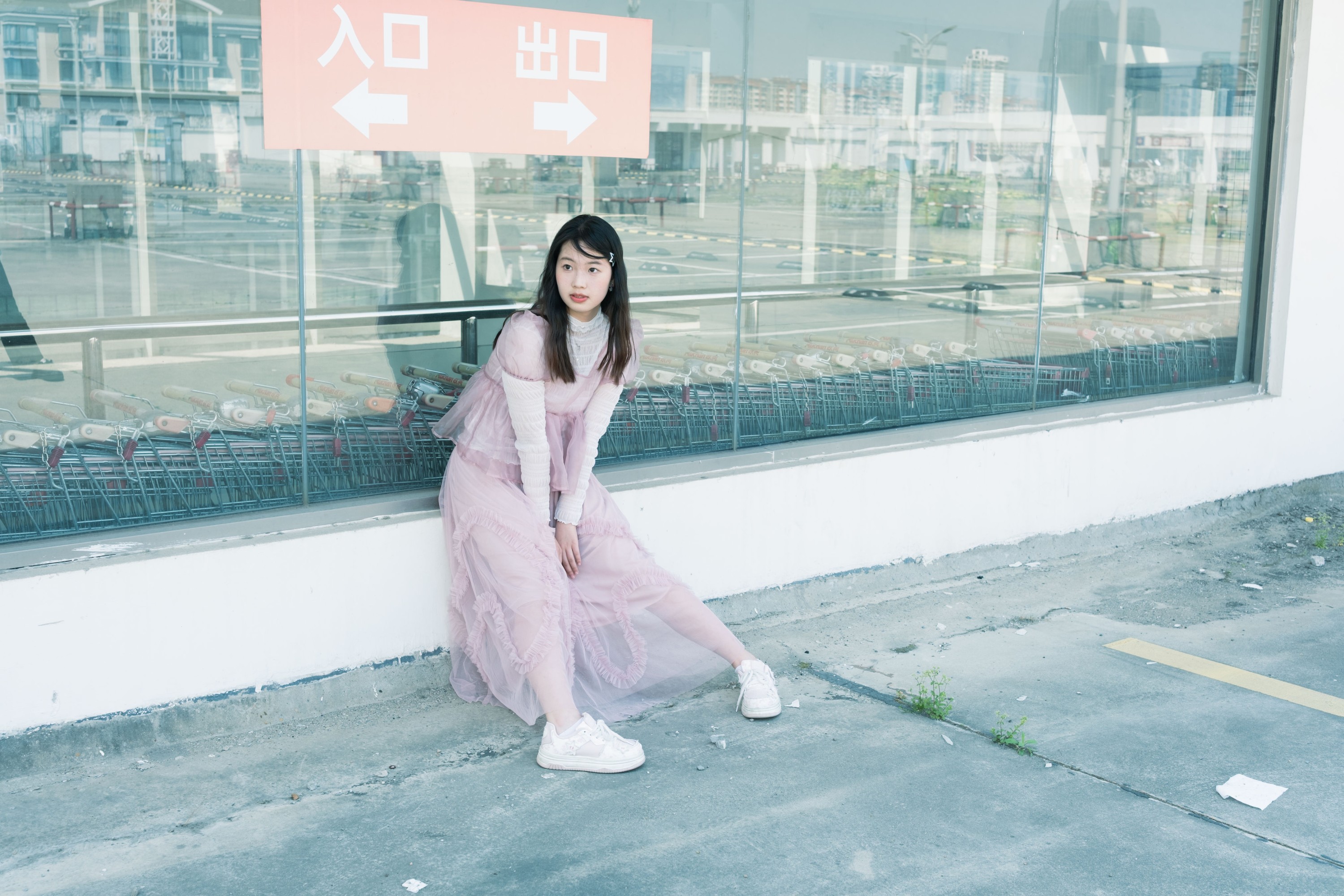 粉色少女 – 《天台邂逅 | 日系少女的梦幻诗篇》[21P]