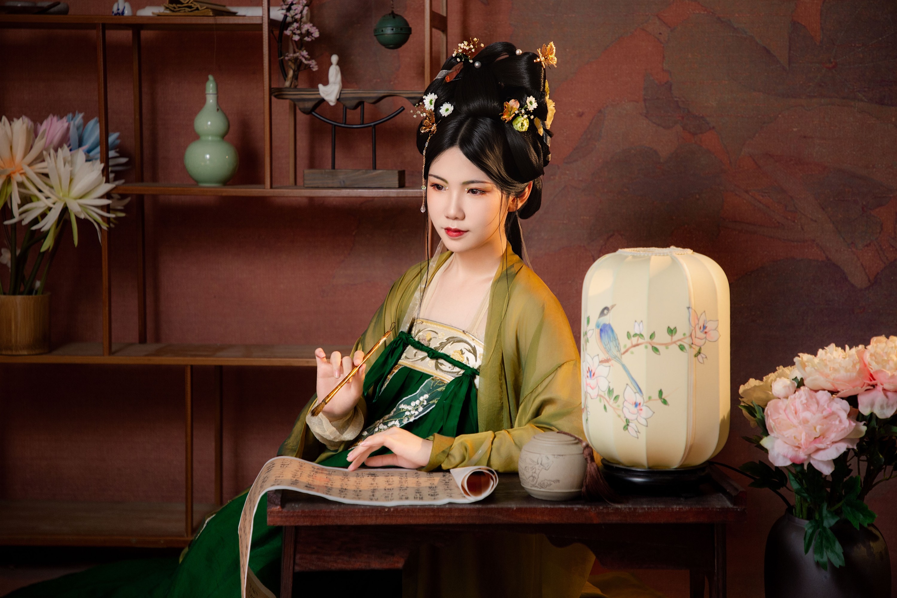 胖头鱼 – 《梧桐深院锁清秋》[17P]