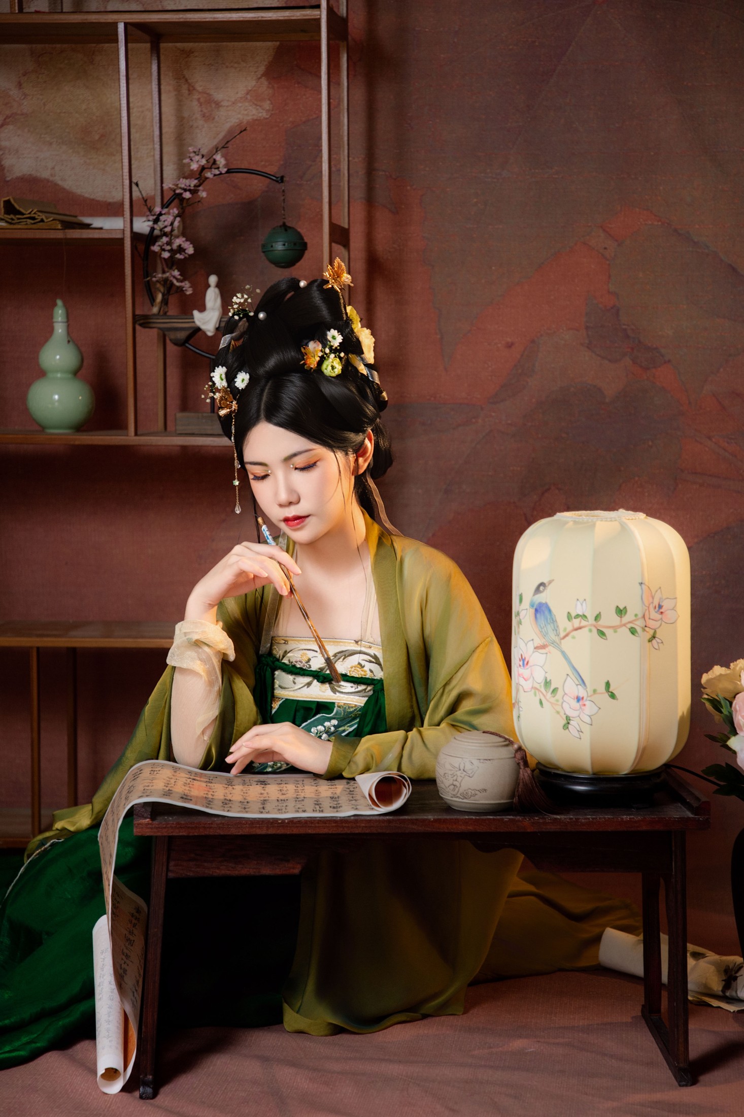 胖头鱼 – 《梧桐深院锁清秋》[17P]