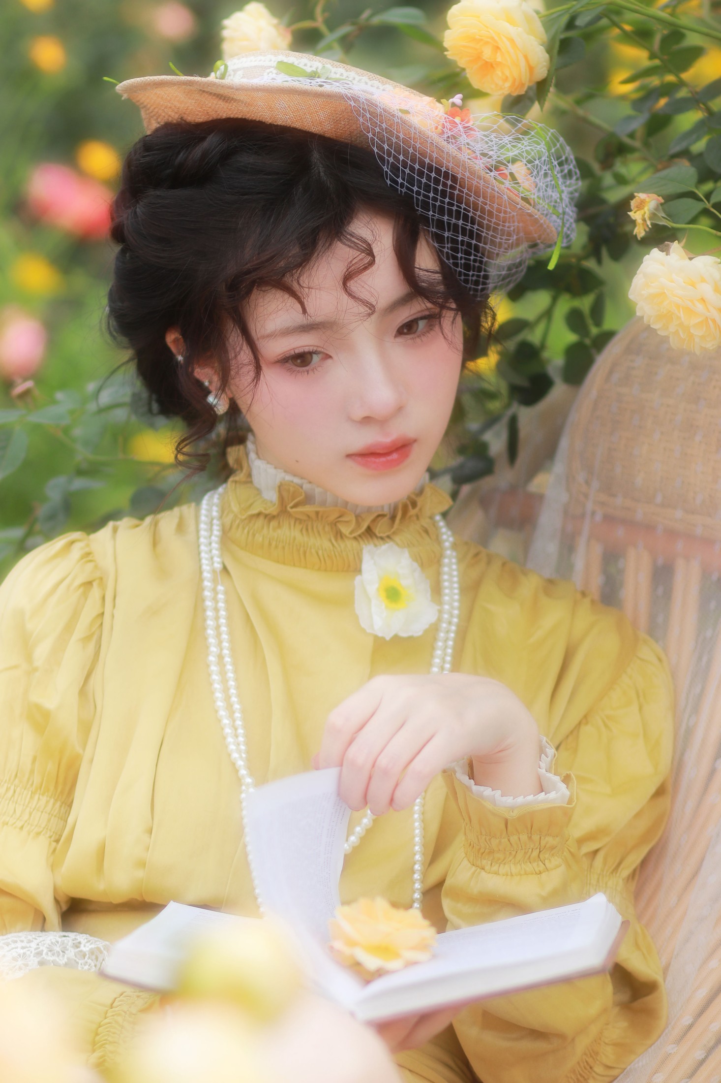 鹿离 – 《庄园少女～在浪漫的小花园小憩》[16P] 插图5