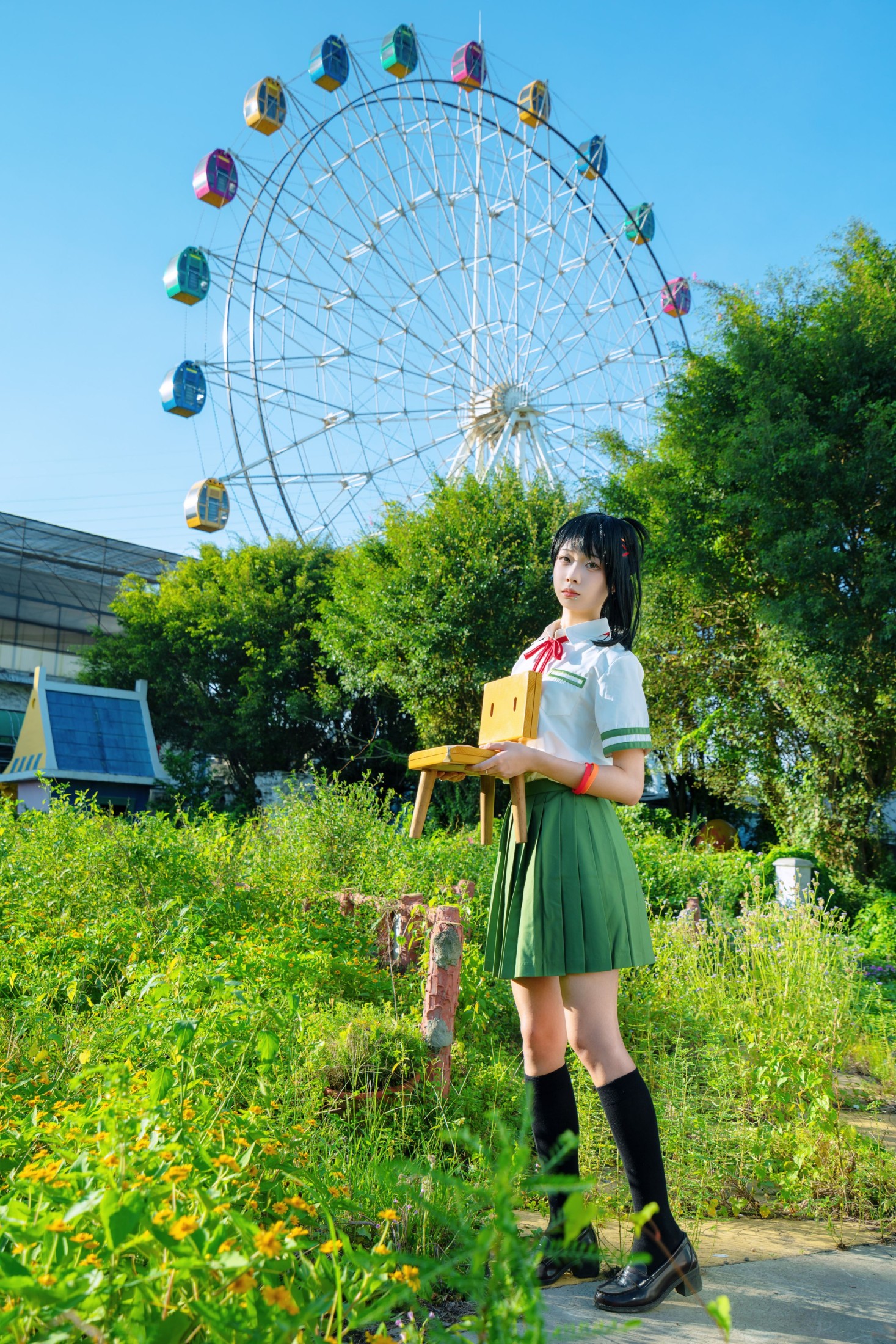 苏槿吃不吃葱 – 《广州 废弃游乐园 学姐的铃芽之旅！》[43P]