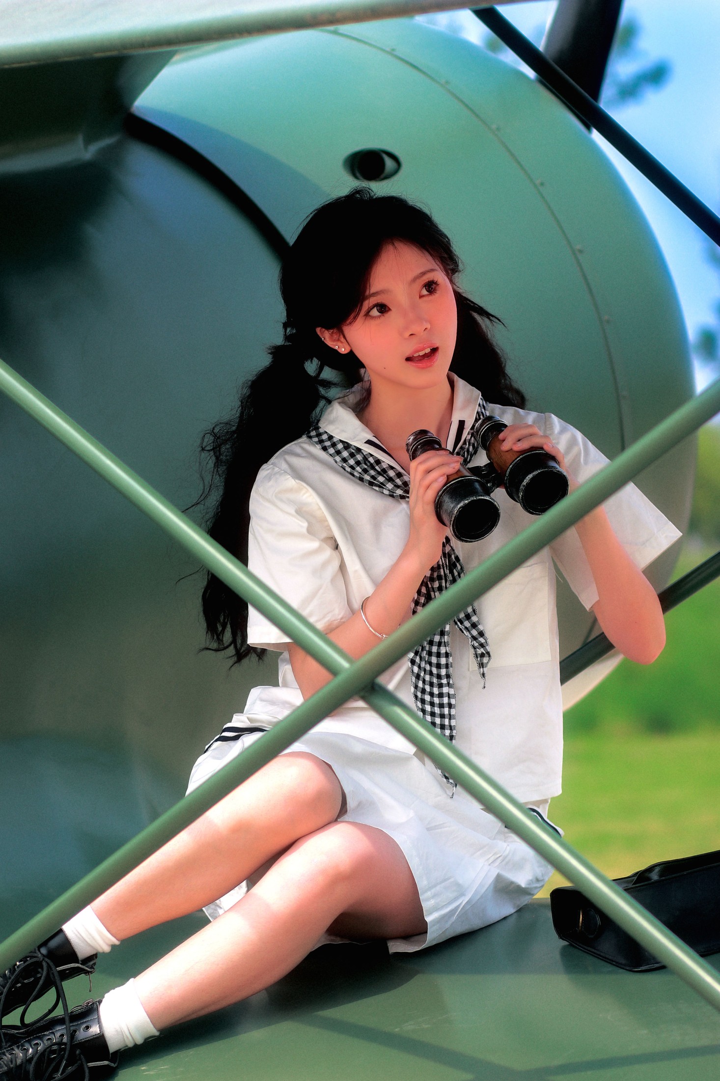 鹿离 – 《复古画册～飞机上的少女》[17P] 插图5