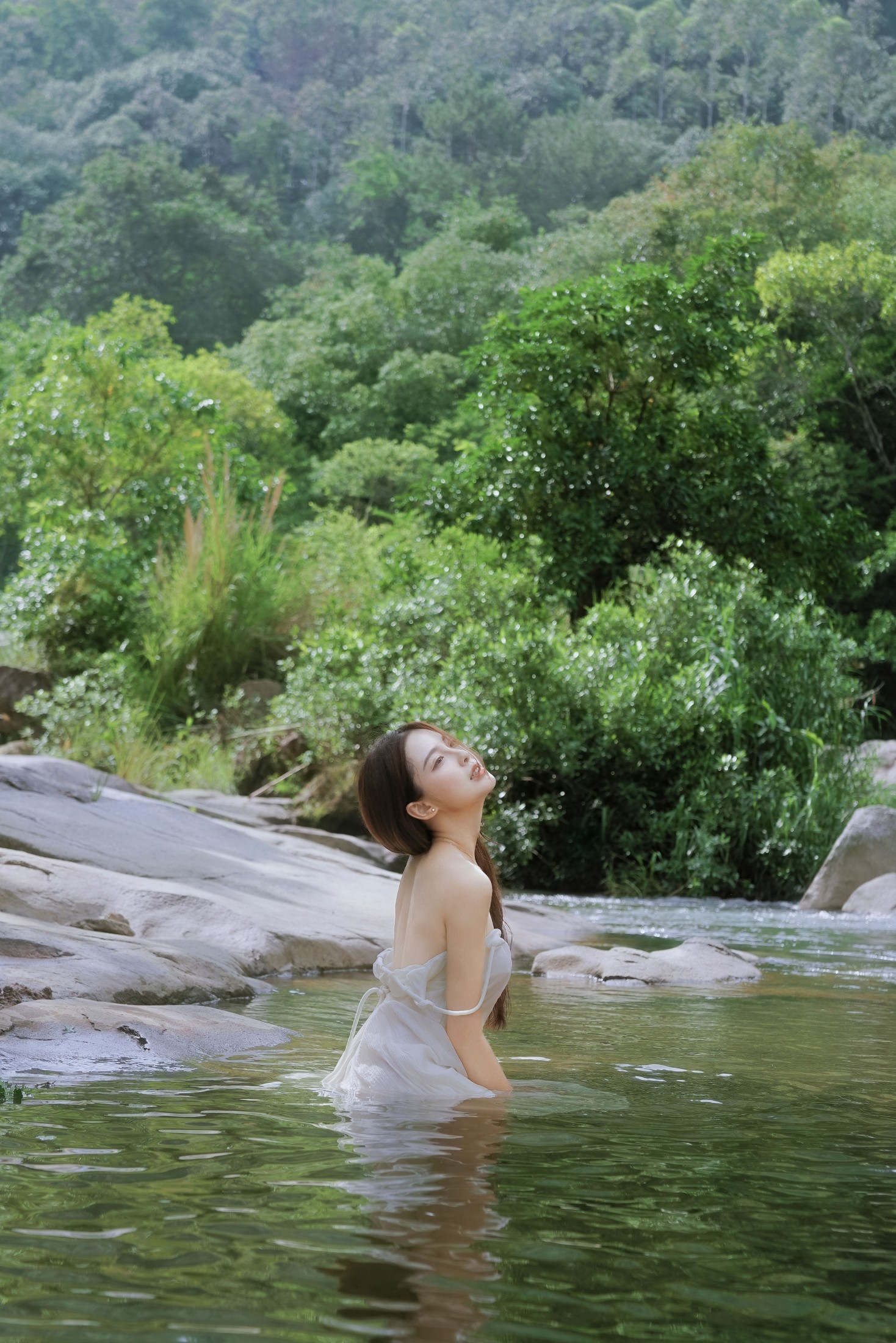 颖儿YY – 《黄裙逐溪・水花漫》[25P] 插图4