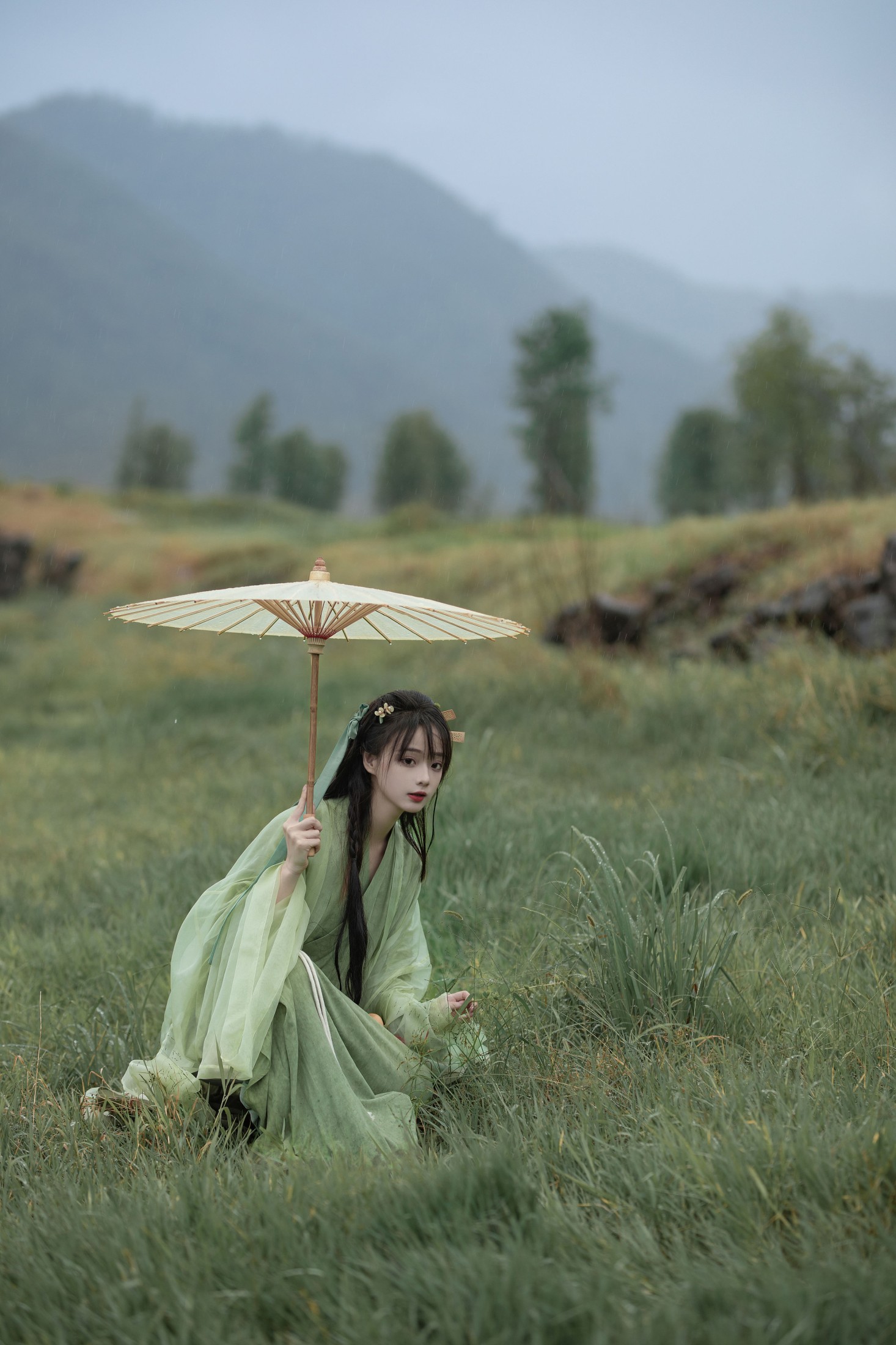 奇迹绣绣 – 《悠悠远山暮 ，独向白云归。》[14P]