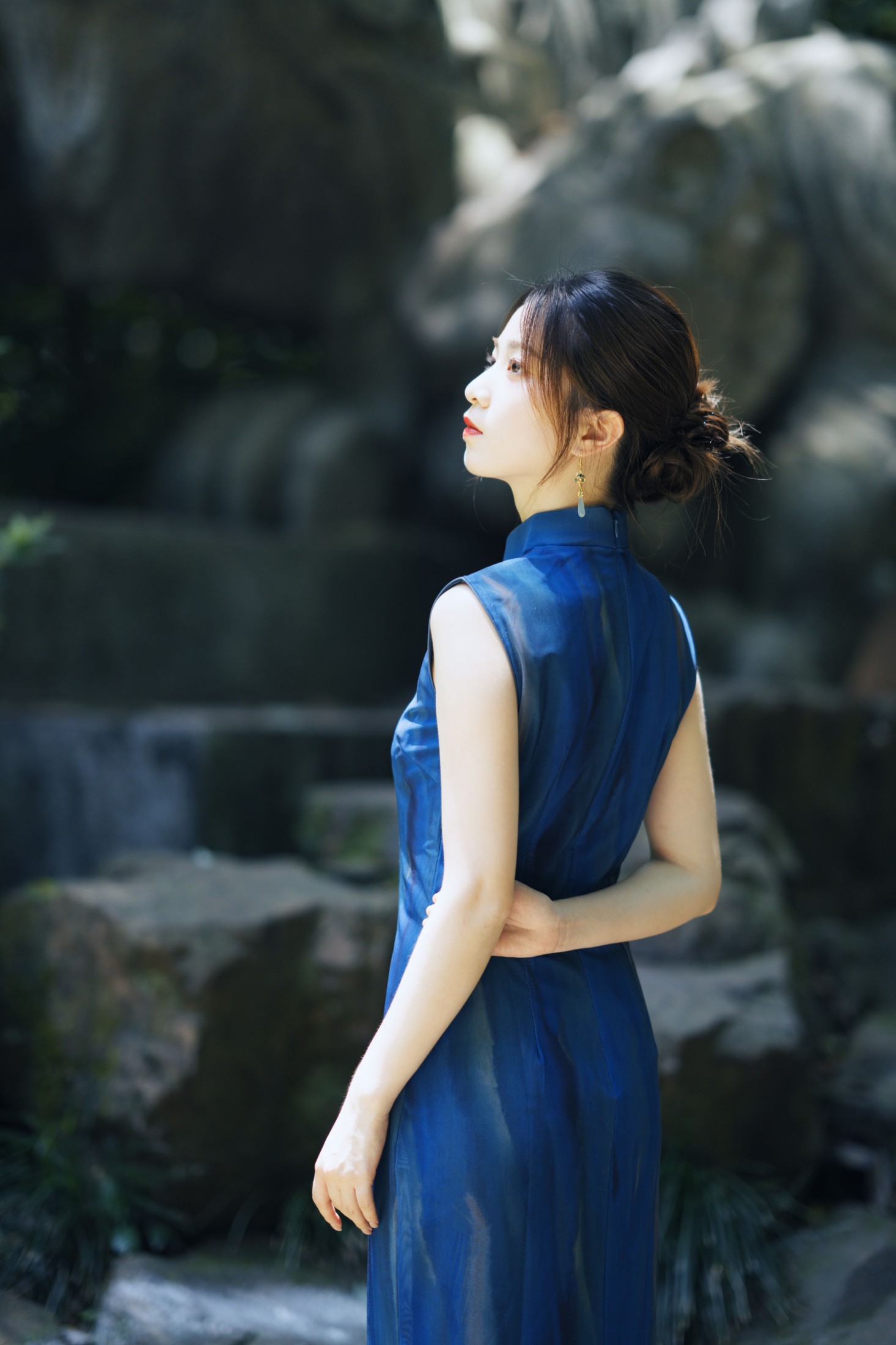 丽丽 – 《蓝色旗袍 虎跑的夏》[53P]