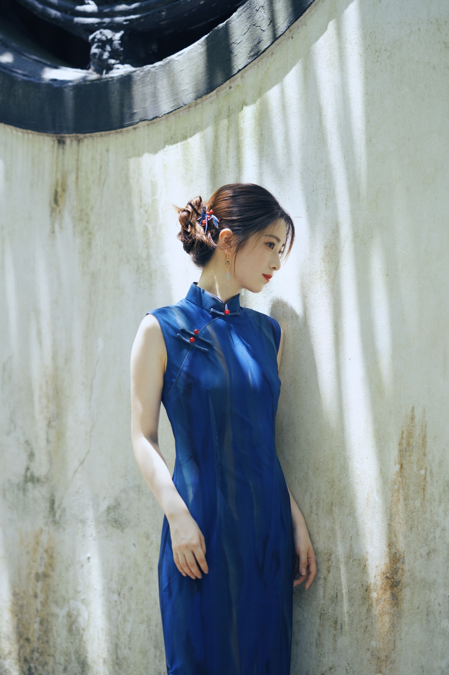 丽丽 – 《蓝色旗袍 虎跑的夏》[53P]