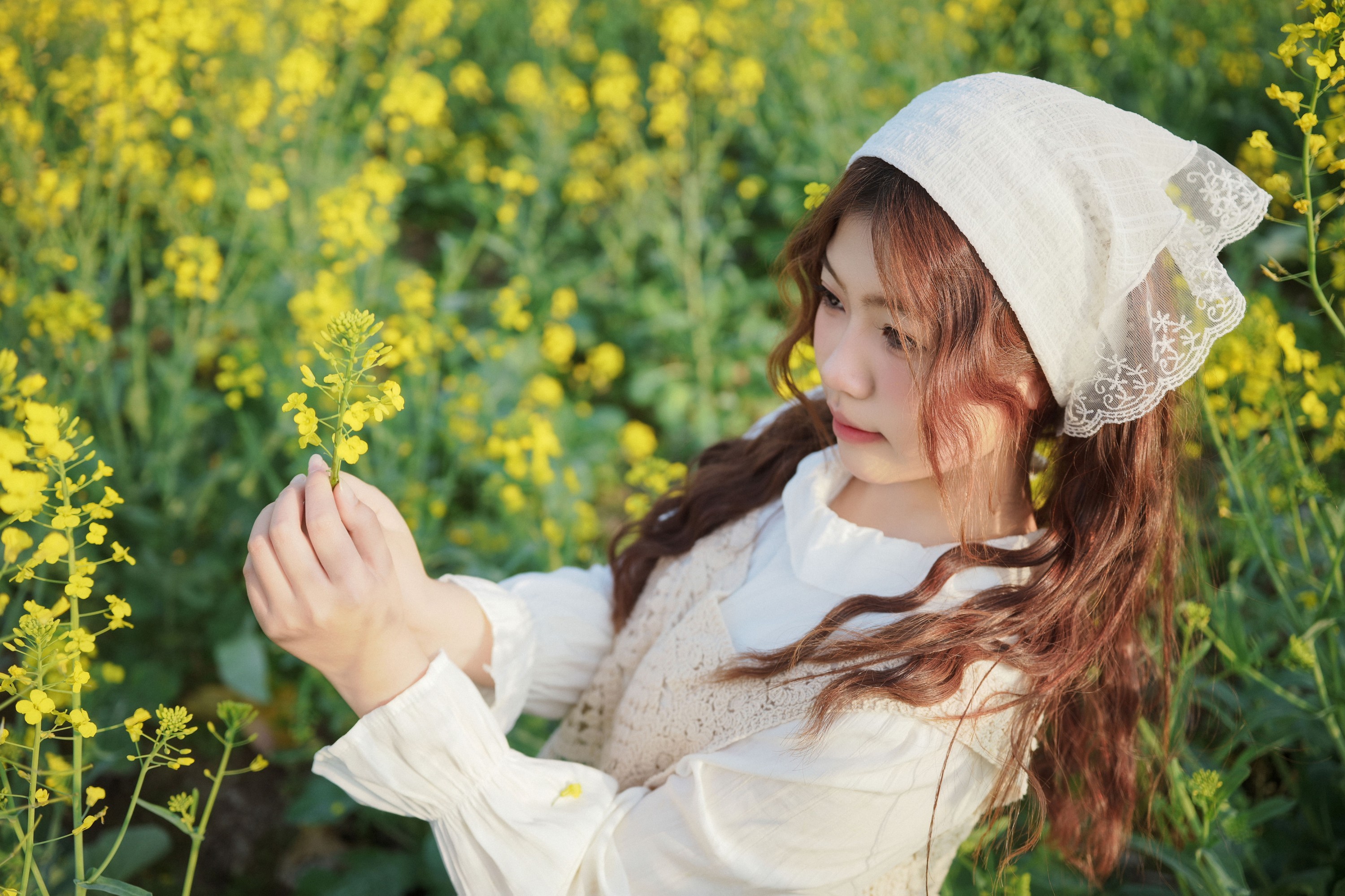 静静已 – 《田园少女油菜花》[39P]