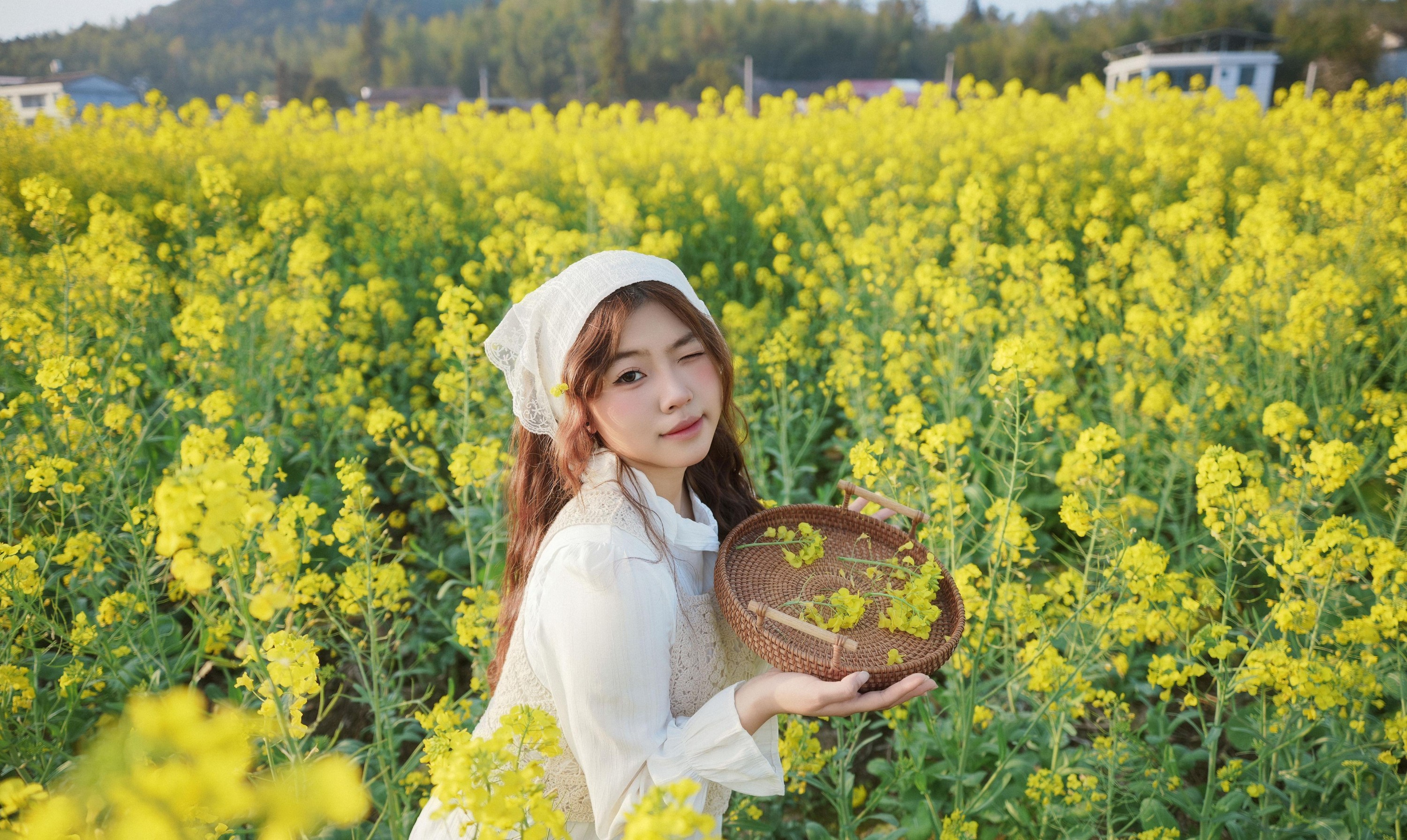 静静已 – 《田园少女油菜花》[39P]