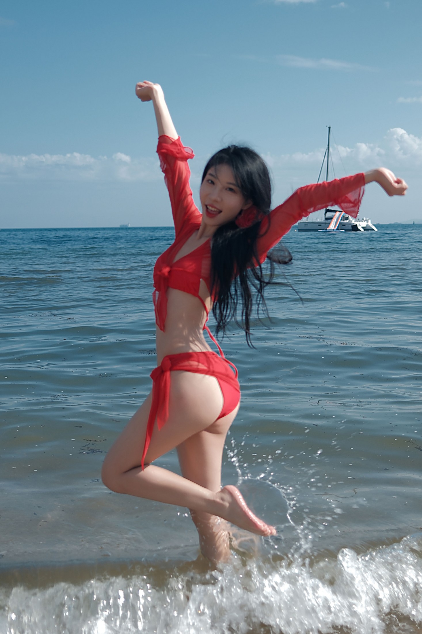 野生模特园子 – 《夏天就要玩水啊》[9P] 插图3