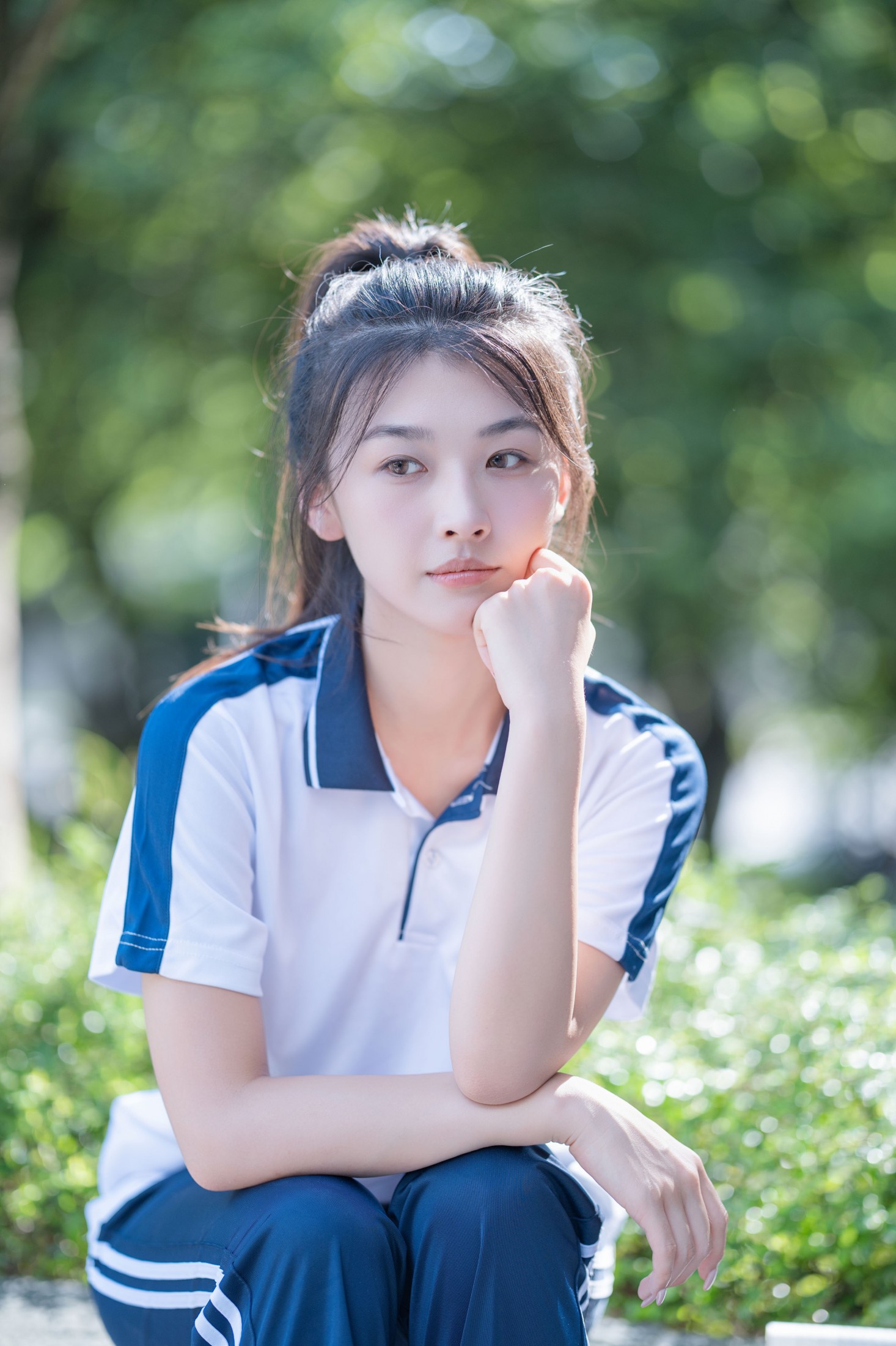 小鹿 – 《蓝白校服里的青春图鉴》[41P]