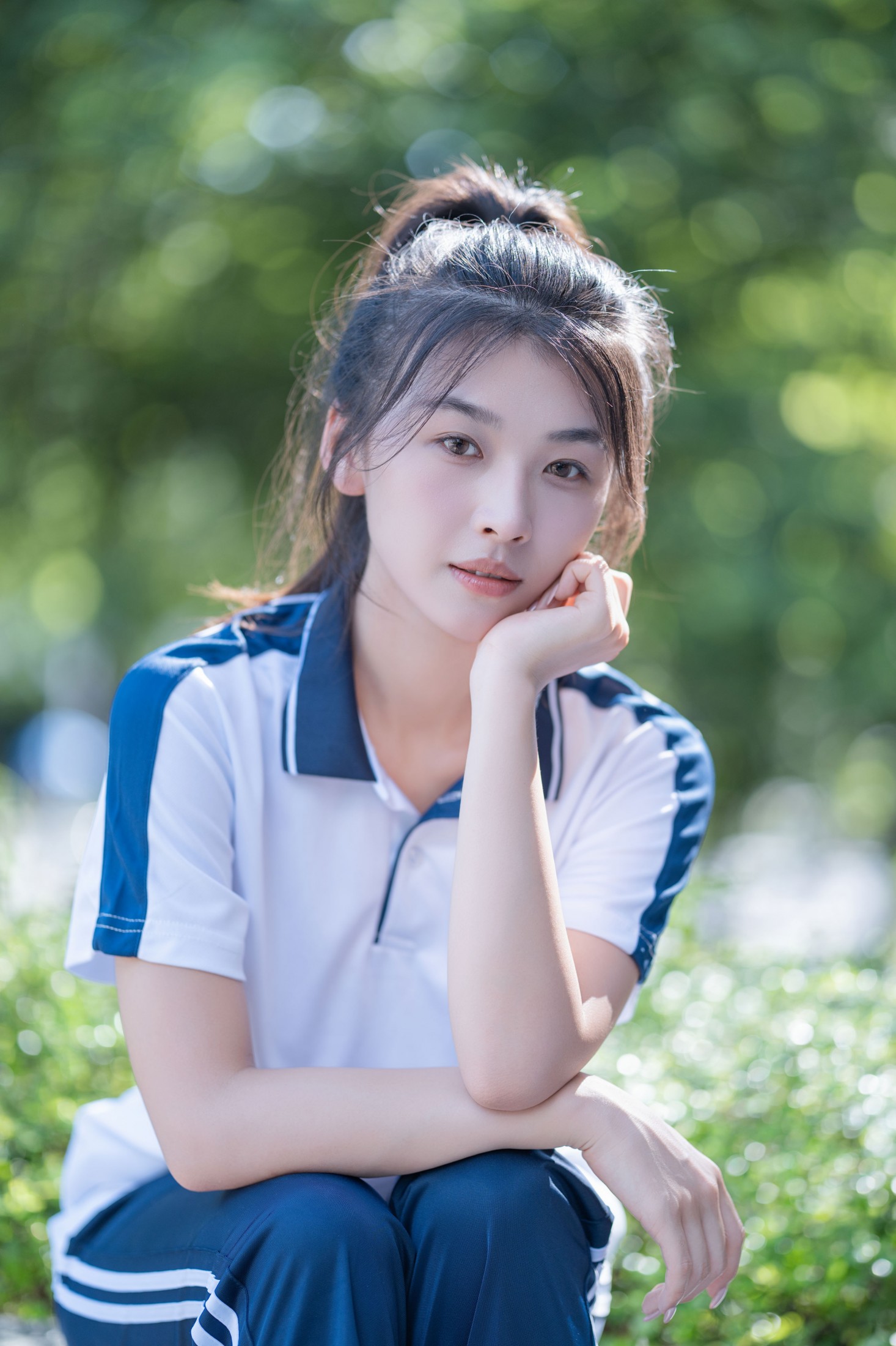 小鹿 – 《蓝白校服里的青春图鉴》[41P]