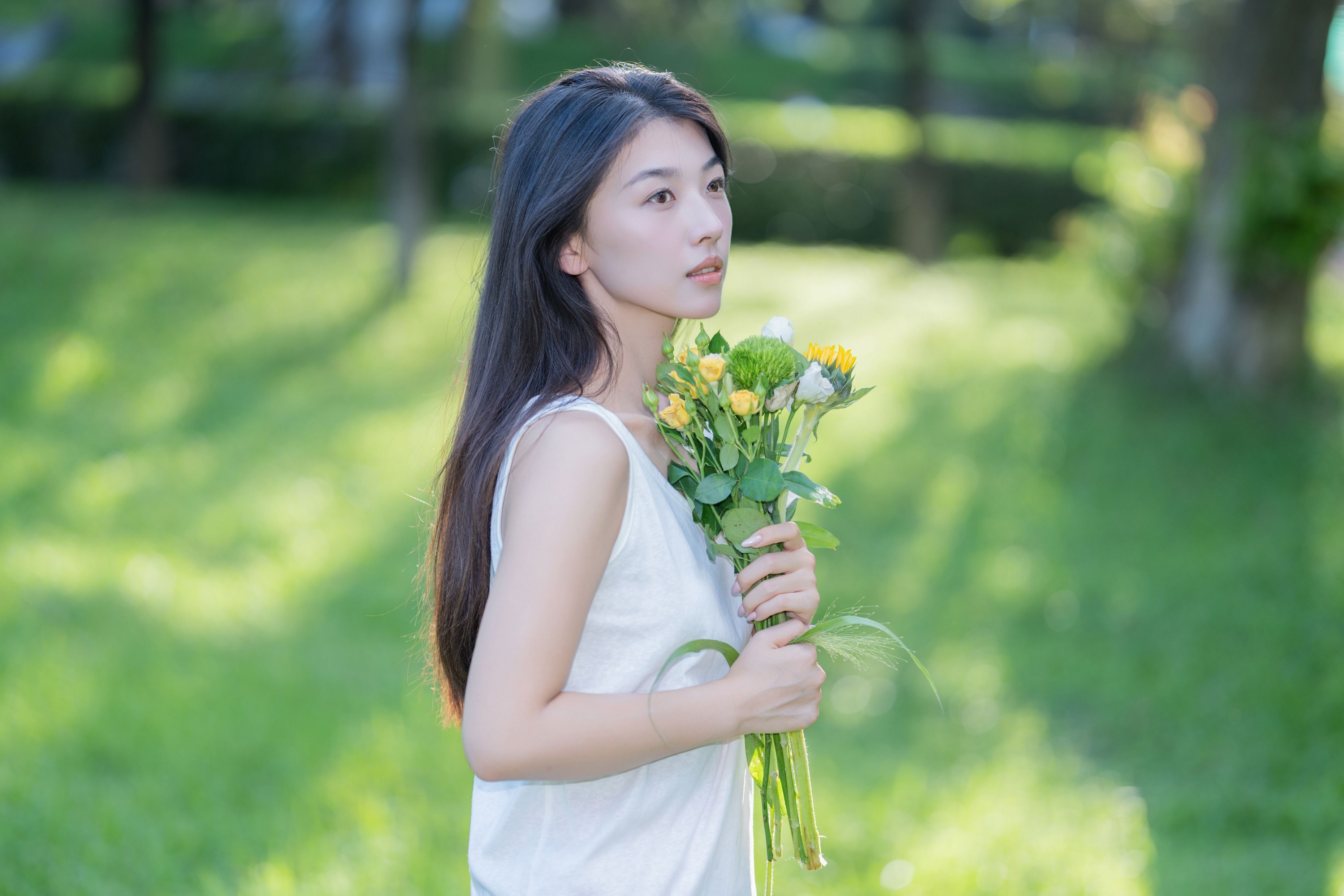 小鹿 – 《花与少女的温柔诗》[63P]