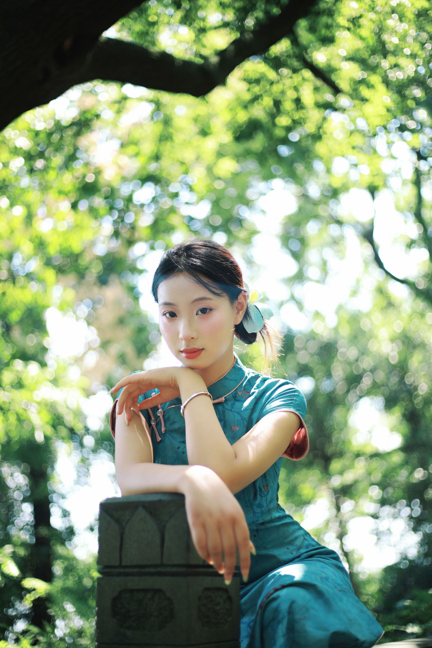 小u – 《六和塔下的旗袍绿色》[39P]