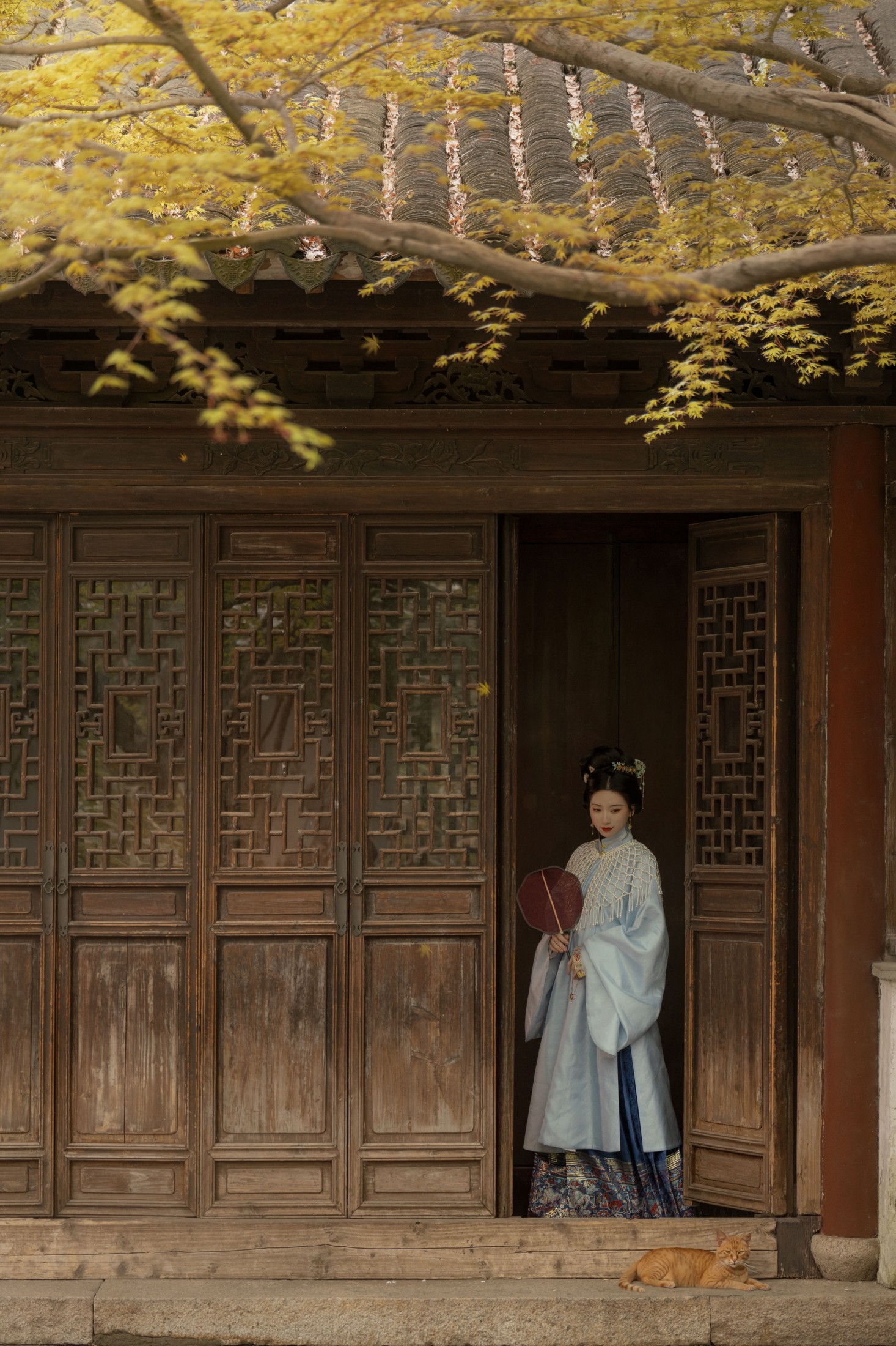 徐浪浪走在马路上 – 《海棠铺秀》[9P]