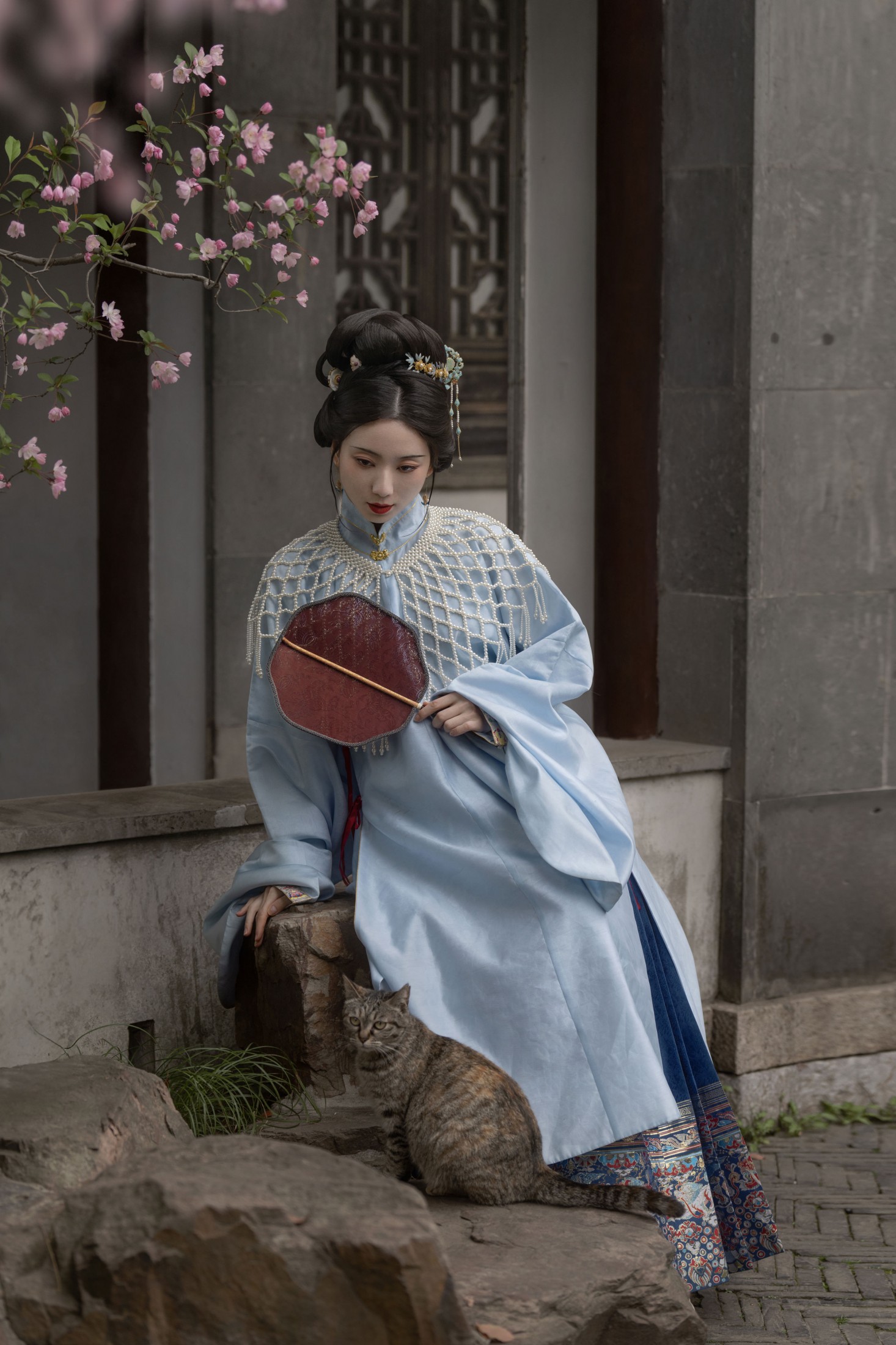 徐浪浪走在马路上 – 《海棠铺秀》[9P]