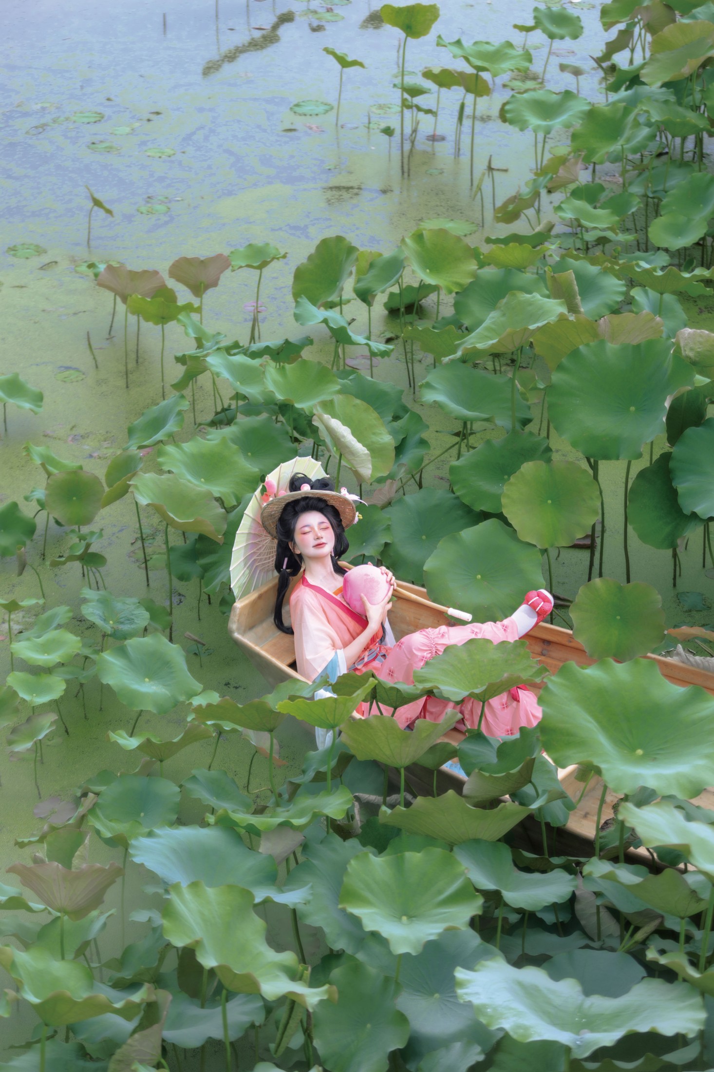 珂珂珂珂珂珂- - 《荷间桃仙，汉服嬉夏》[12P]