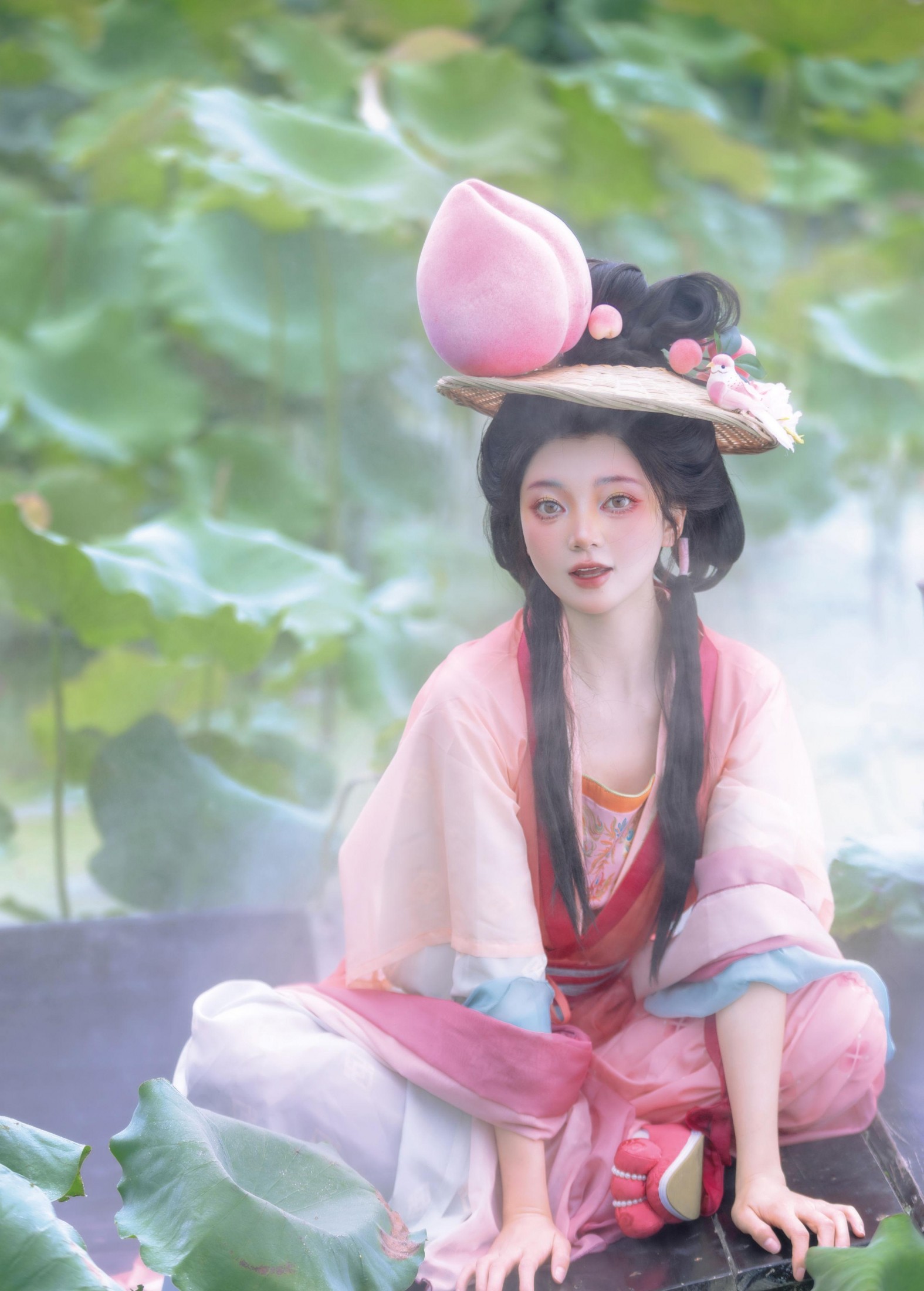 珂珂珂珂珂珂- - 《荷间桃仙，汉服嬉夏》[12P]