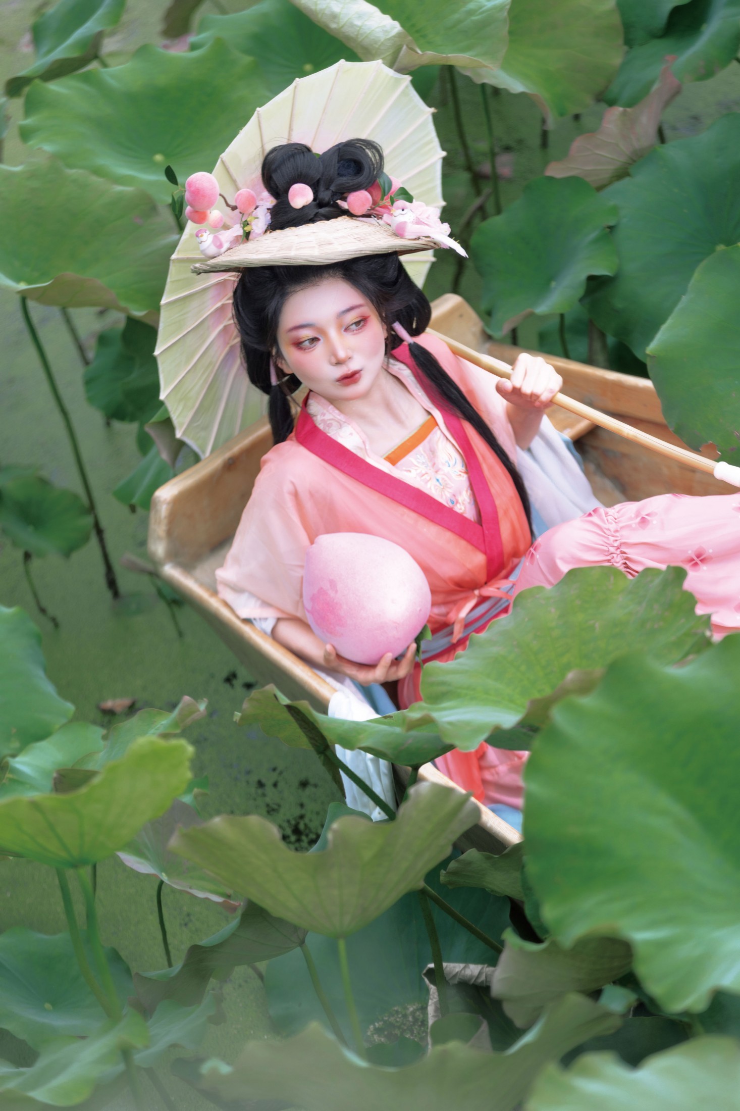 珂珂珂珂珂珂- - 《荷间桃仙，汉服嬉夏》[12P]