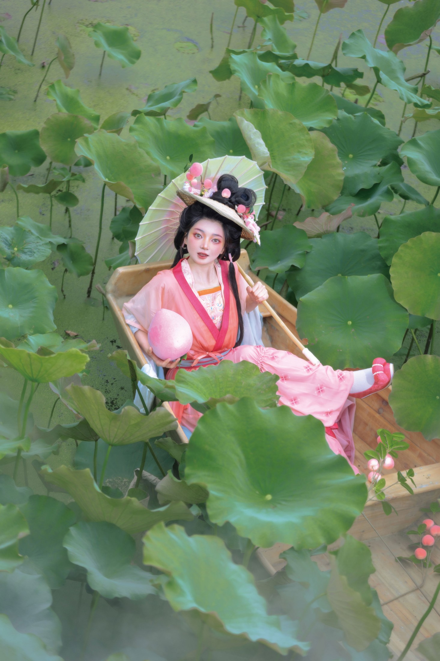 珂珂珂珂珂珂- - 《荷间桃仙，汉服嬉夏》[12P]