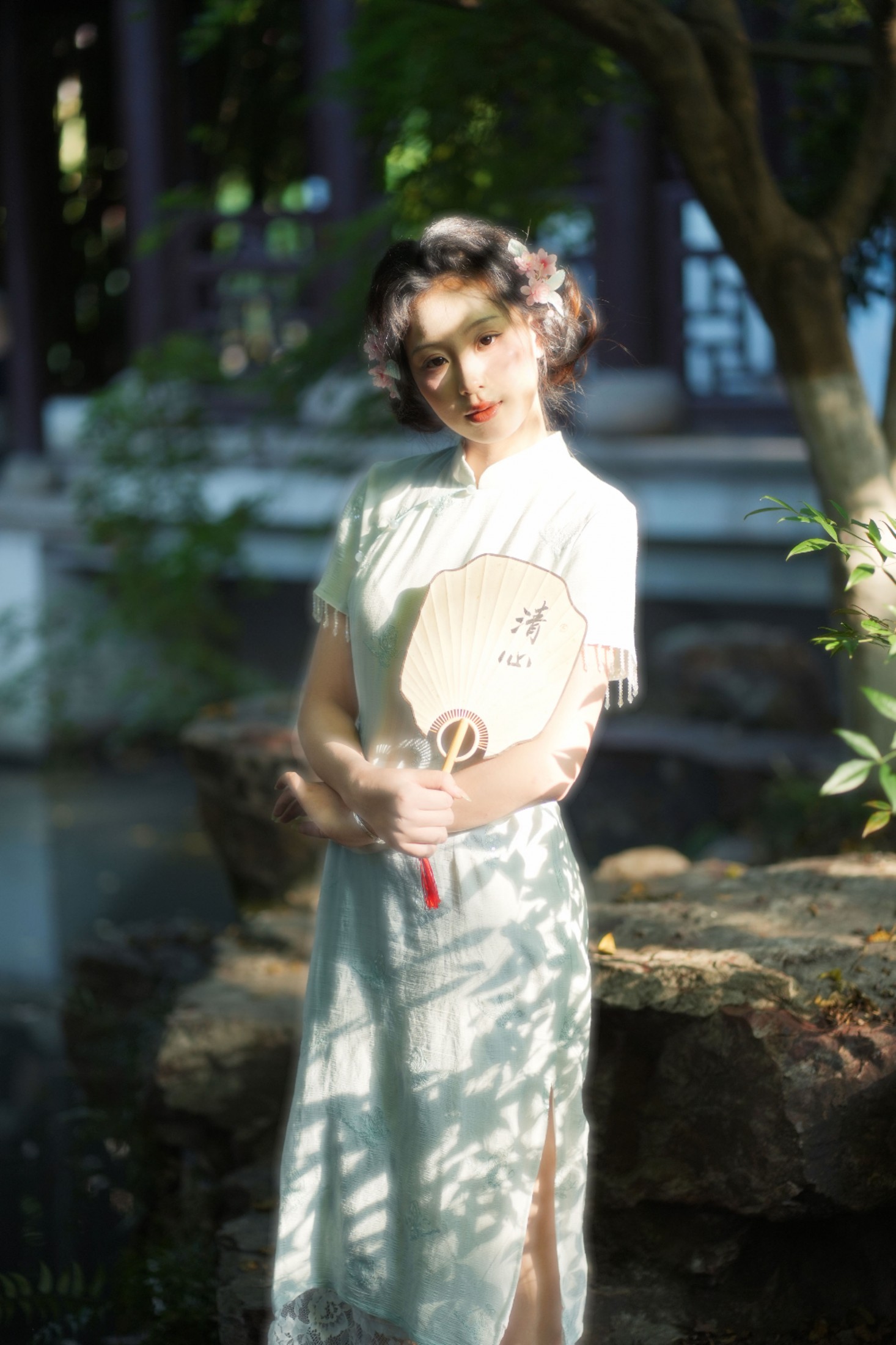 小u – 《塔山旗袍》[40P]