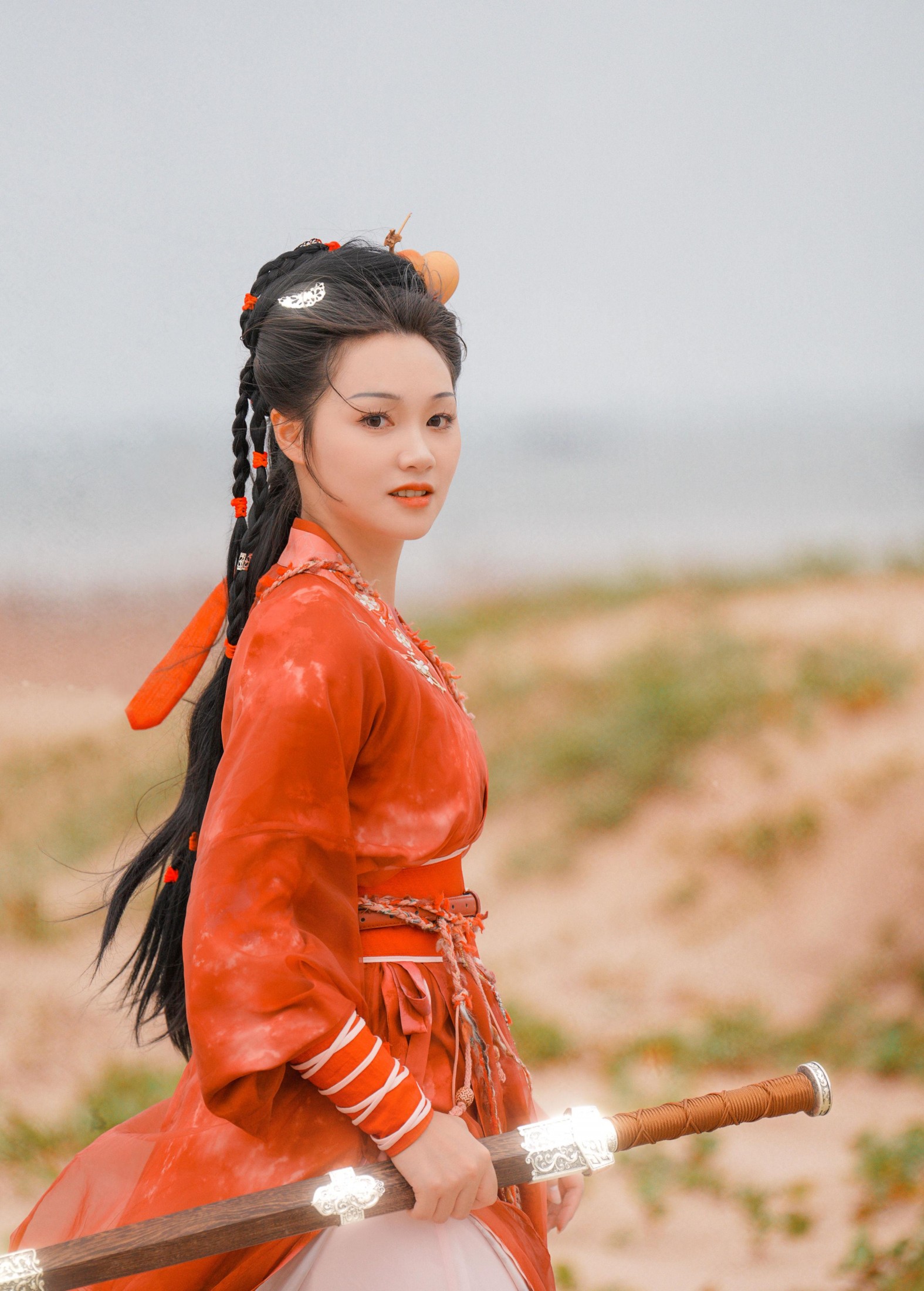 泱泱泱呀 - 《古风人像拍摄-海边-泱泱》[30P]